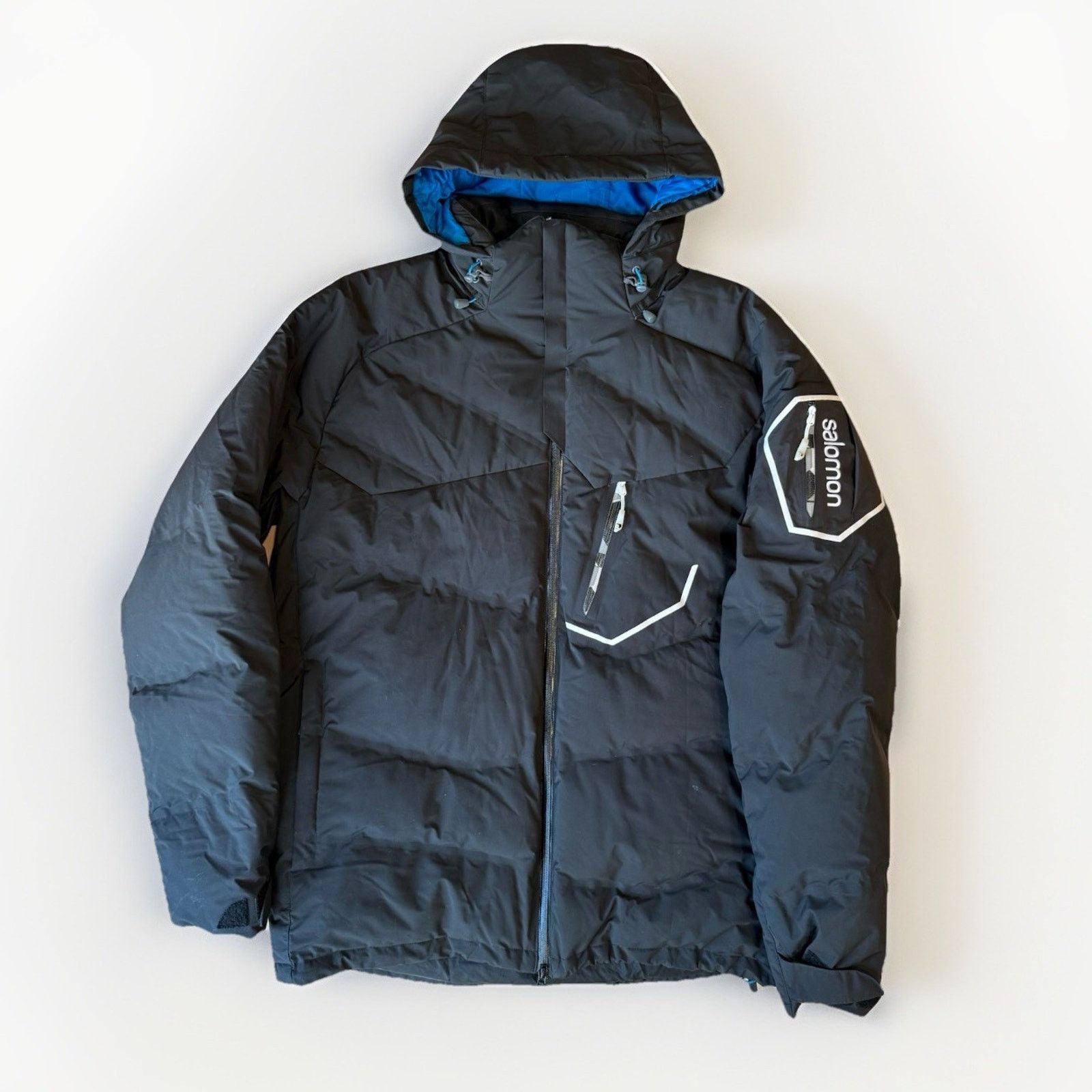 Salomon Salomon Clima Pro Storm Jacket Black Full Zip Puffer Winter Size US XL / EU 56 / 4 - 1 Thumbnail