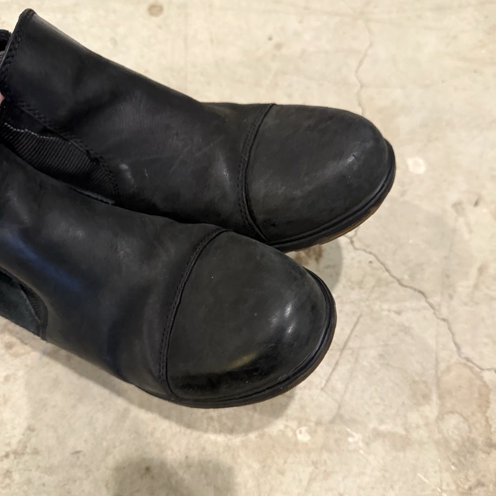 SOREL Sorel Boots Womens 7.5 Evie Chelsea Black Pull On Comfort Wedge Heels NL3816-010 Size US 8 / IT 38 - 5 Thumbnail
