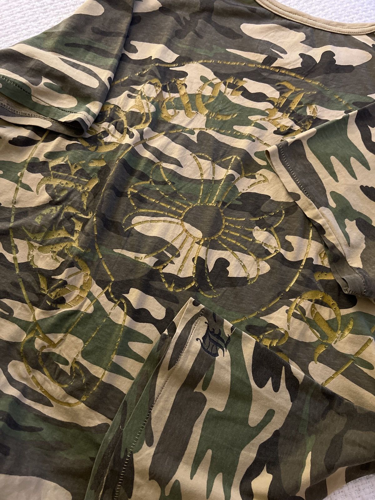 Chrome Hearts 🔥 CHROME HEARTS VINTAGE CAMO TEE T SHIRT SINGLE STITCH XL Size US XL / EU 56 / 4 - 16 Thumbnail