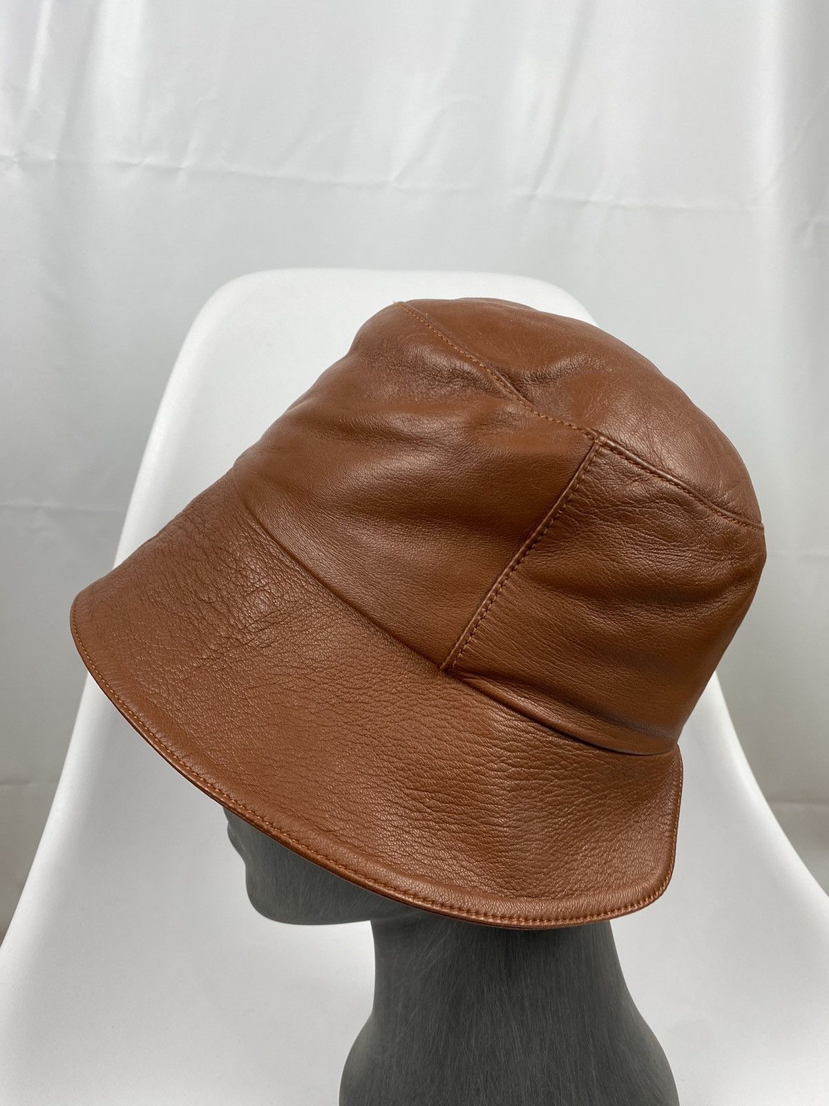Designer × Leather Genuine Leather Bucket Hat One size Size ONE SIZE - 4 Thumbnail
