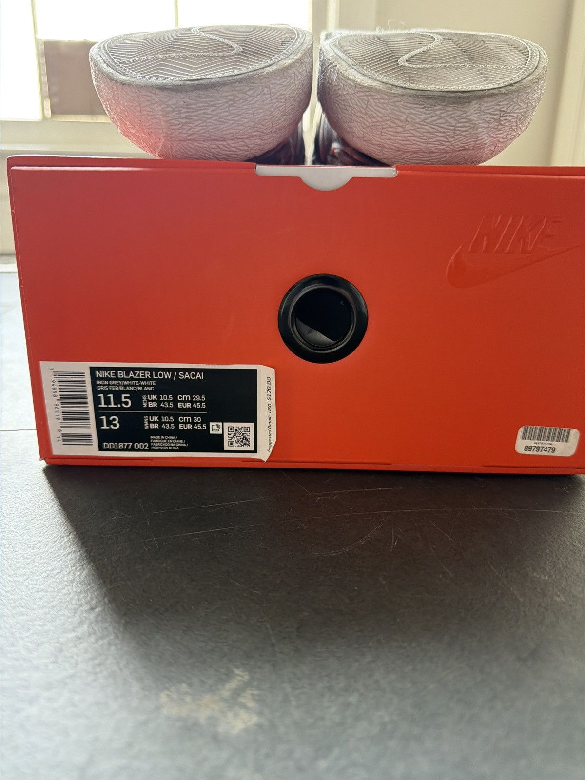 Nike × Sacai Sacai x Nike Blazer Low Size US 11.5 / EU 44-45 - 6 Thumbnail