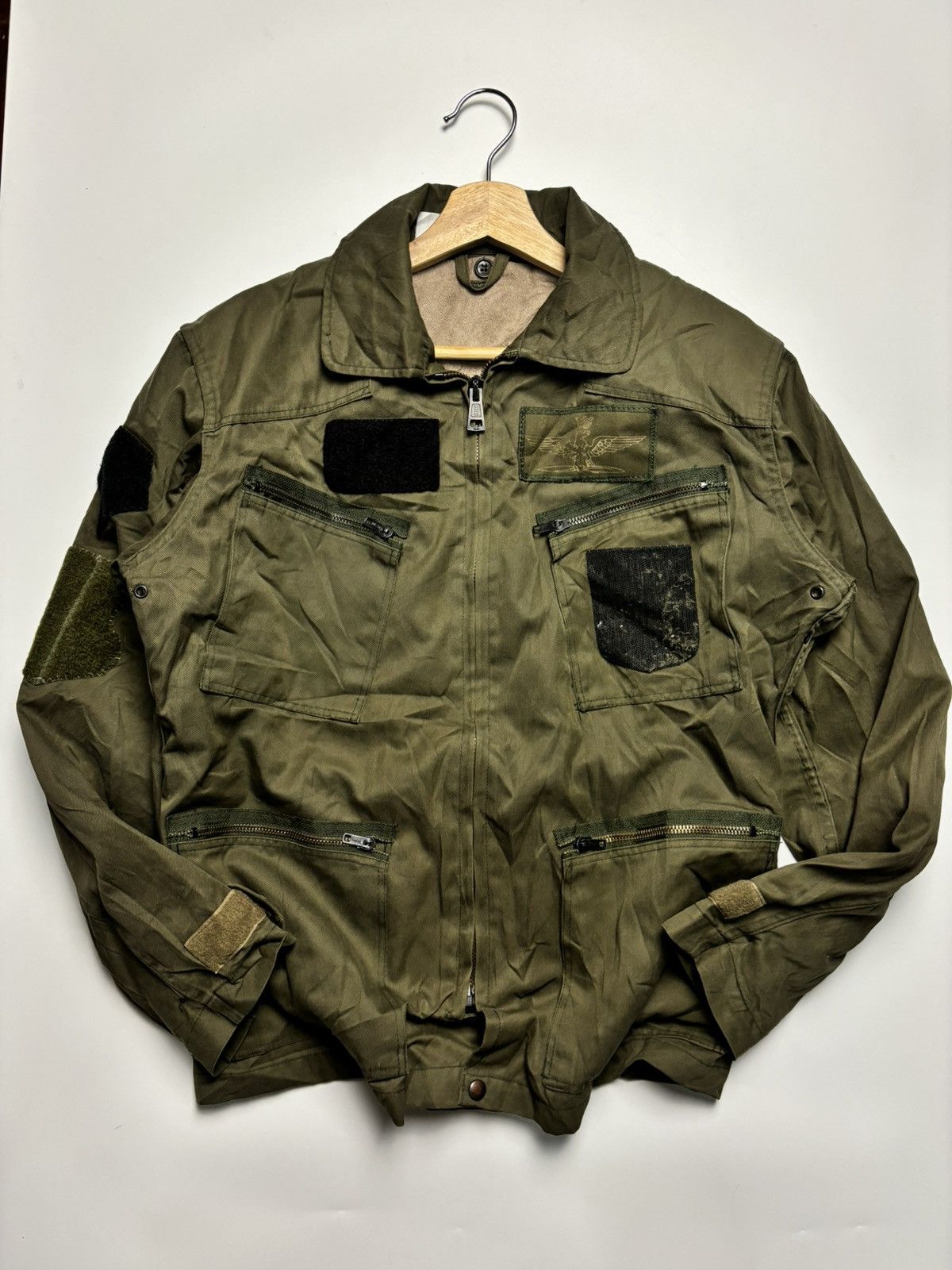 Vintage Pilot Bomber Jacket Army Vintage Size US L / EU 52-54 / 3 - 1 Thumbnail