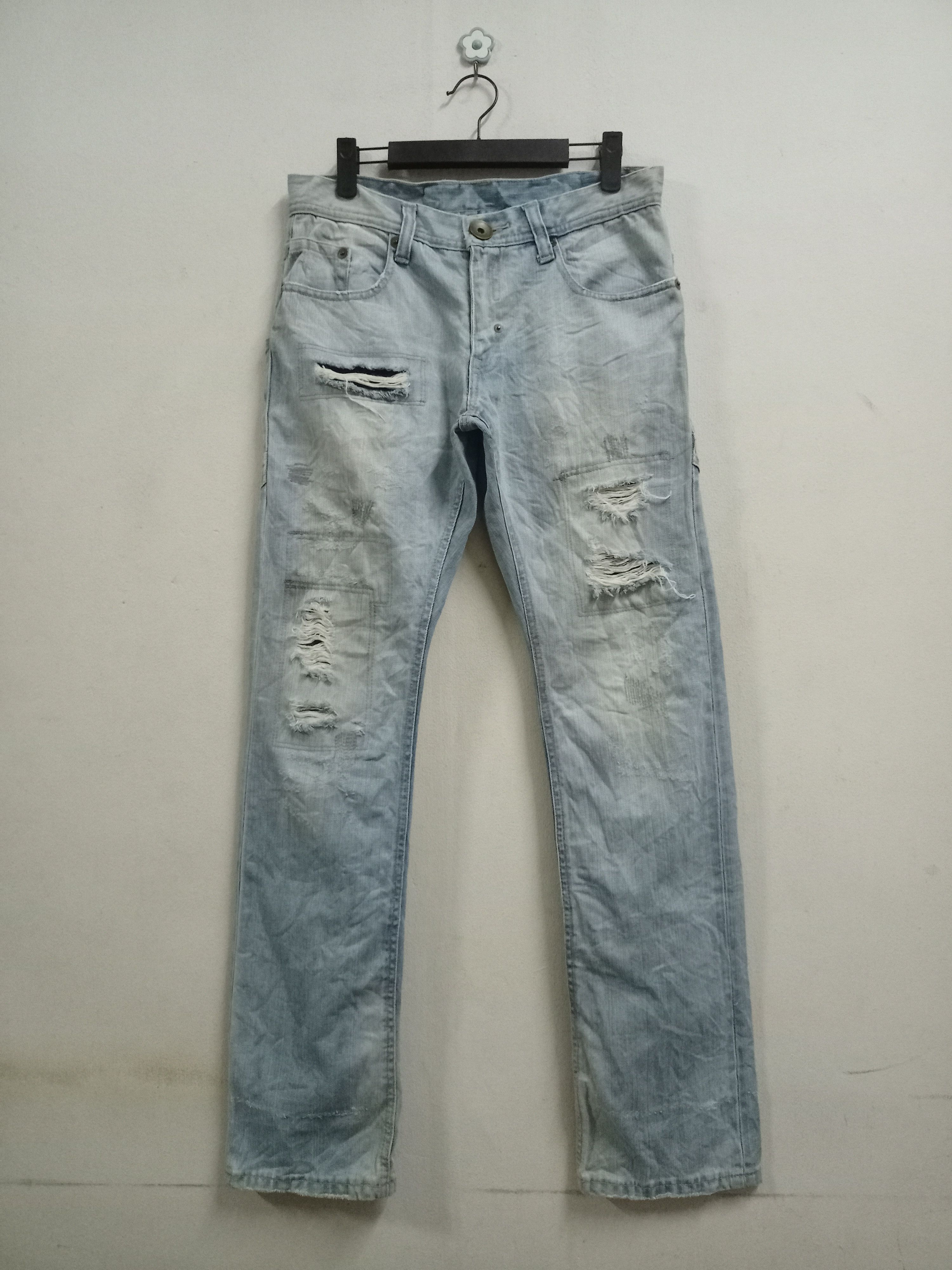 Vintage Japanese Tete Homme Distressed Loose Jeans