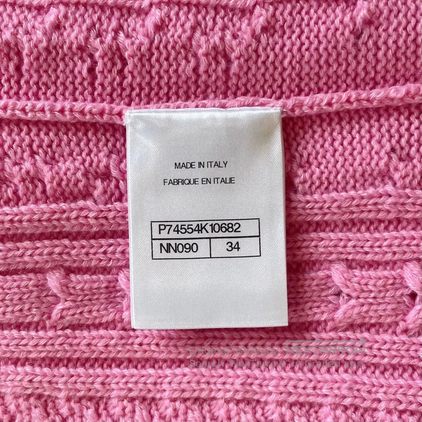 Chanel CHANEL Pink Striped Sleeveless Dress. Size US XS / EU 42 / 0 - 7 Thumbnail