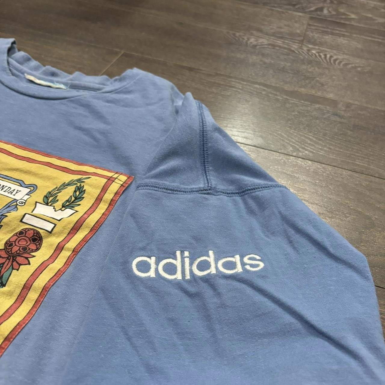 Adidas Vintage Adidas Olympics T Shirt 90s Worlds Fair Size US XL / EU 56 / 4 - 4 Thumbnail