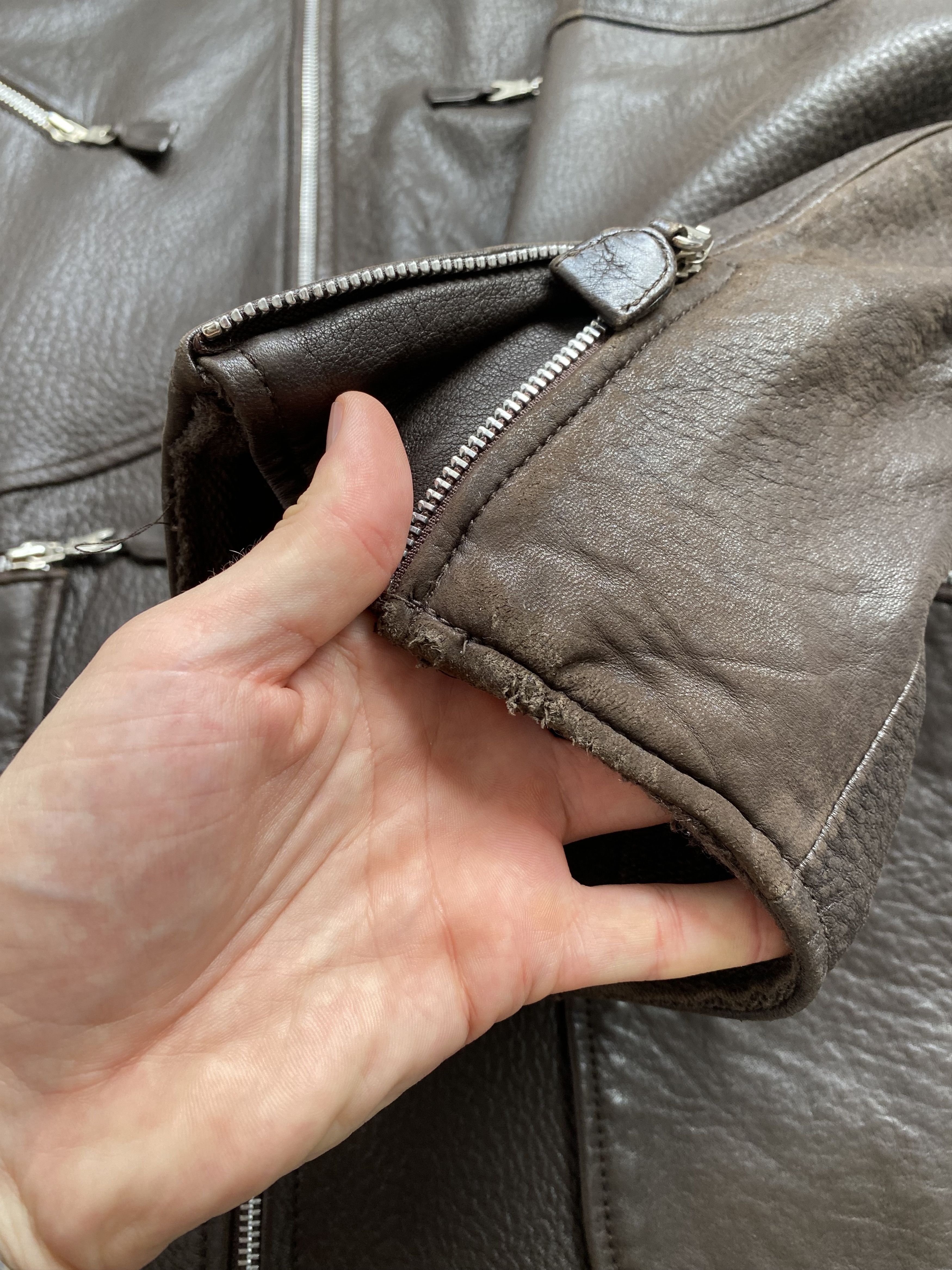 Other Sylvie Schimmel Paris Leather Hooded Oversized Jacket Size XS / US 0-2 / IT 36-38 - 9 Thumbnail