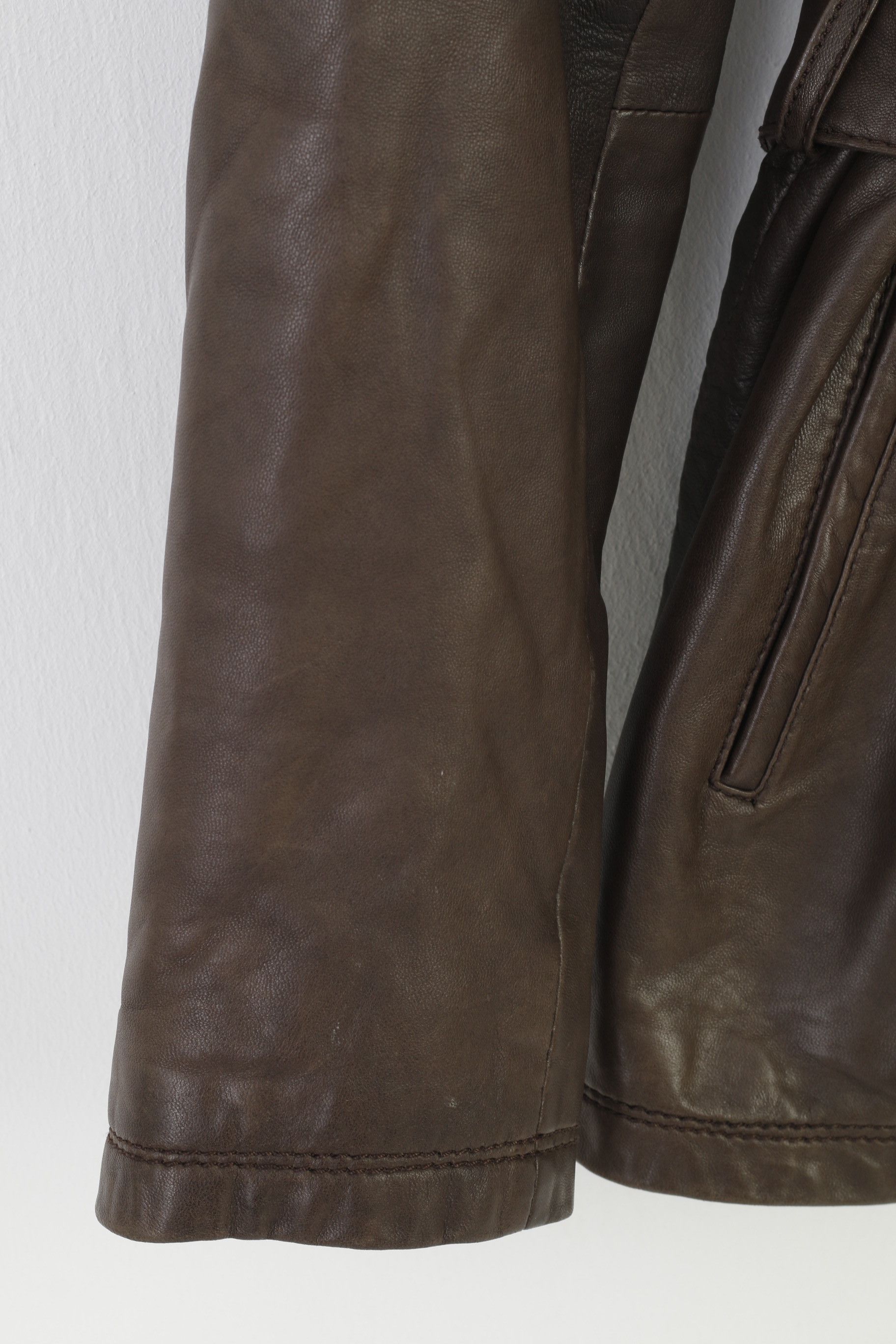 C&A × Vintage Yessica Woman 42 M Soft Leather Jacket C&A Brown 0504 Size M / US 6-8 / IT 42-44 - 3 Thumbnail