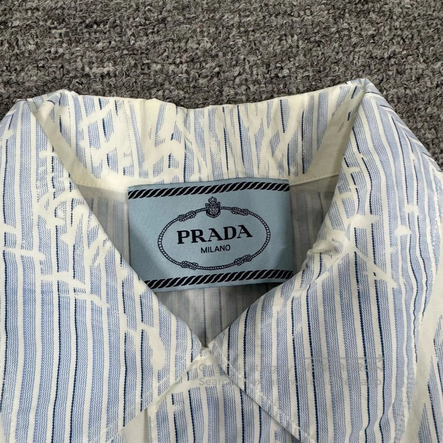 Prada Prada Blue White Striped Short. Size US M / EU 48-50 / 2 - 5 Thumbnail