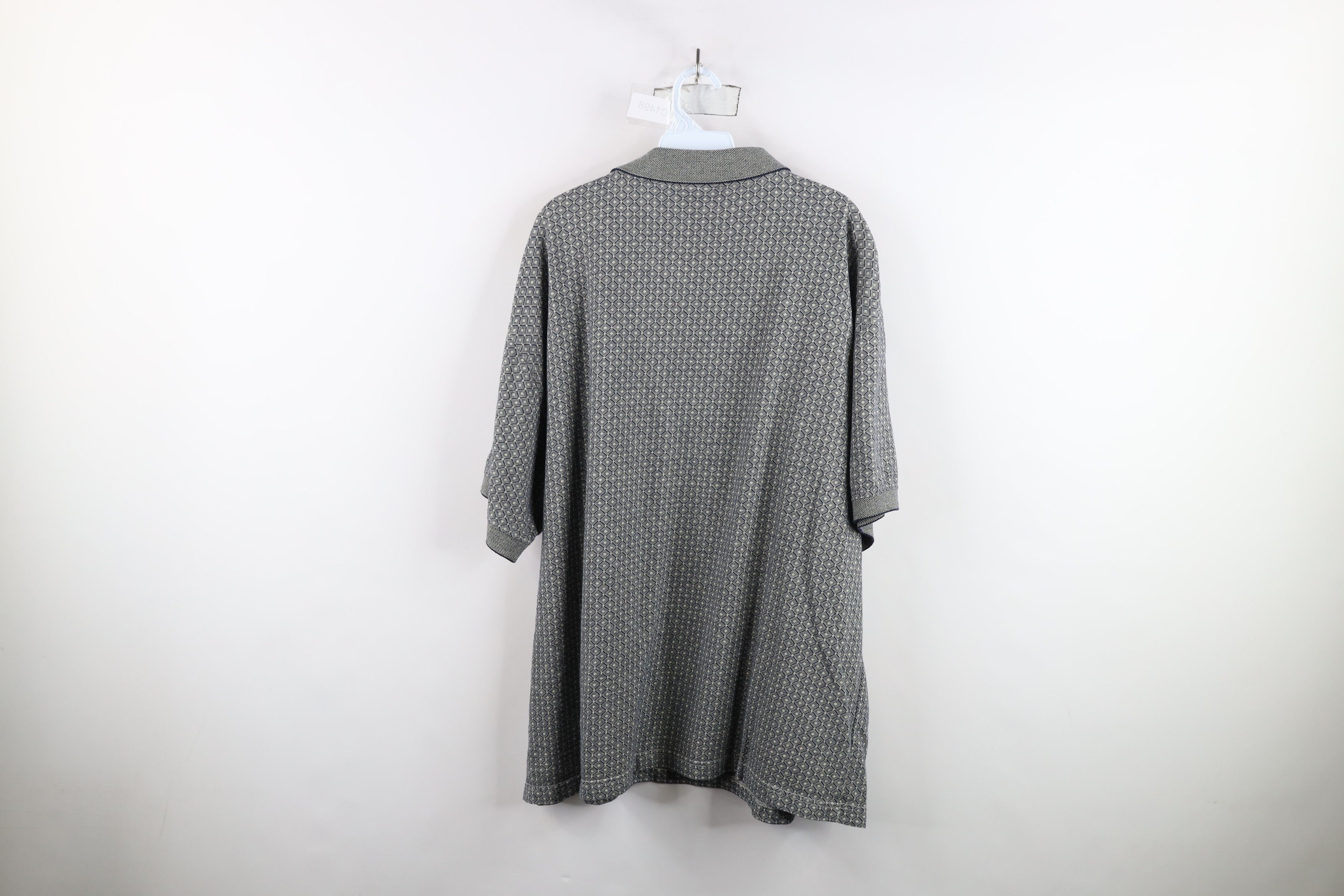 Vintage Vintage 90s Streetwear Diamond Knit Collared Golf Polo Shirt Size US XL / EU 56 / 4 - 8 Thumbnail