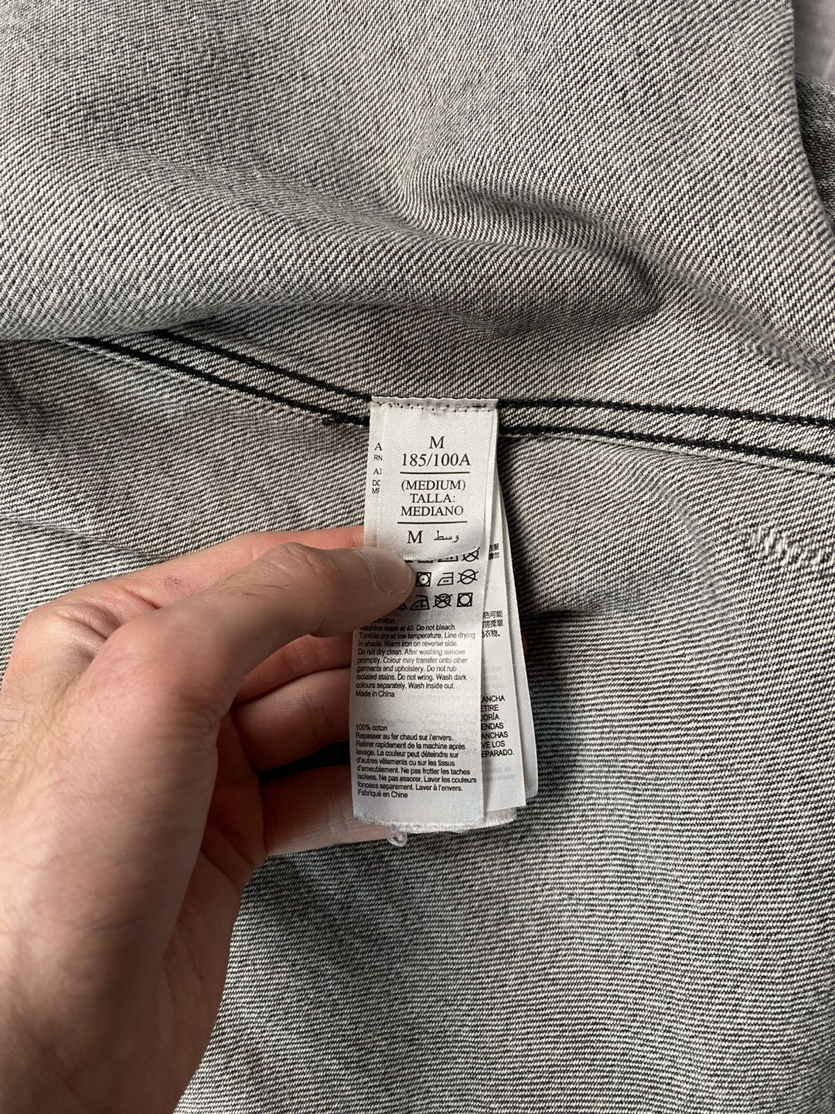 Allsaints Allsaints gray destroyed denim jacket Size US M / EU 48-50 / 2 - 8 Thumbnail