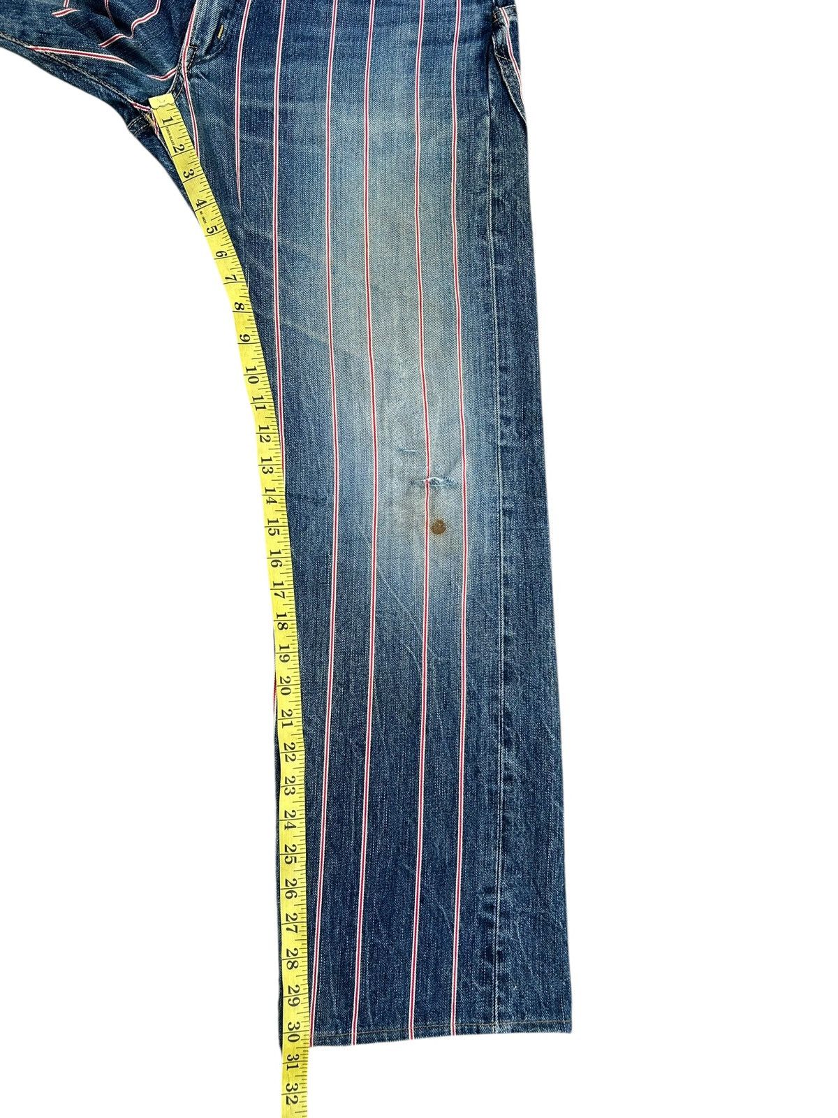 Kapital Vintage Edwin 505 Selvedge Japanese Distressed Denim jeans Size US 34 / EU 50 - 22 Thumbnail