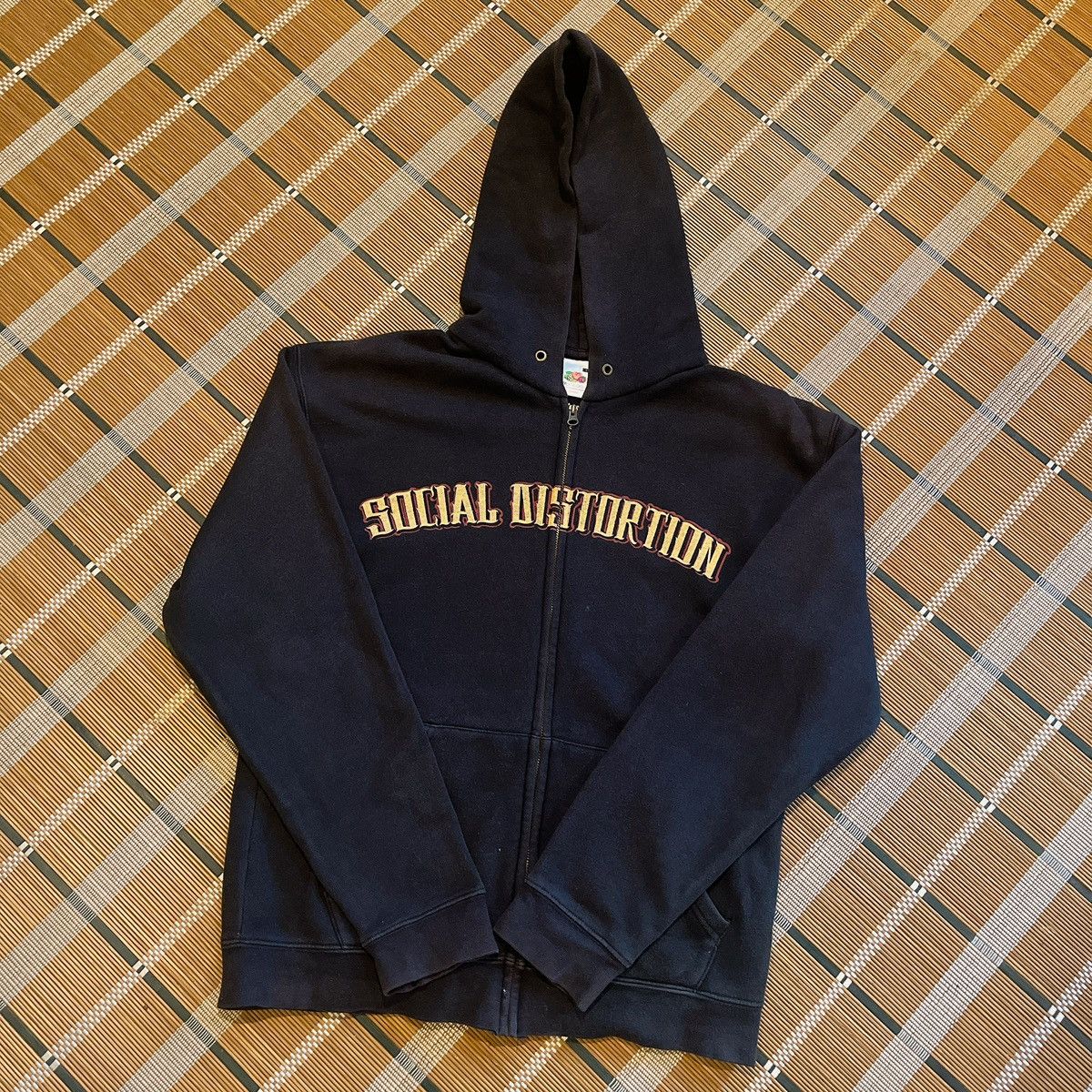 Band Tees × Vintage 🔥Rare🔥VTG90’s Social Distortion Hoodie🦅🌏 Size US S / EU 44-46 / 1 - 1 Thumbnail
