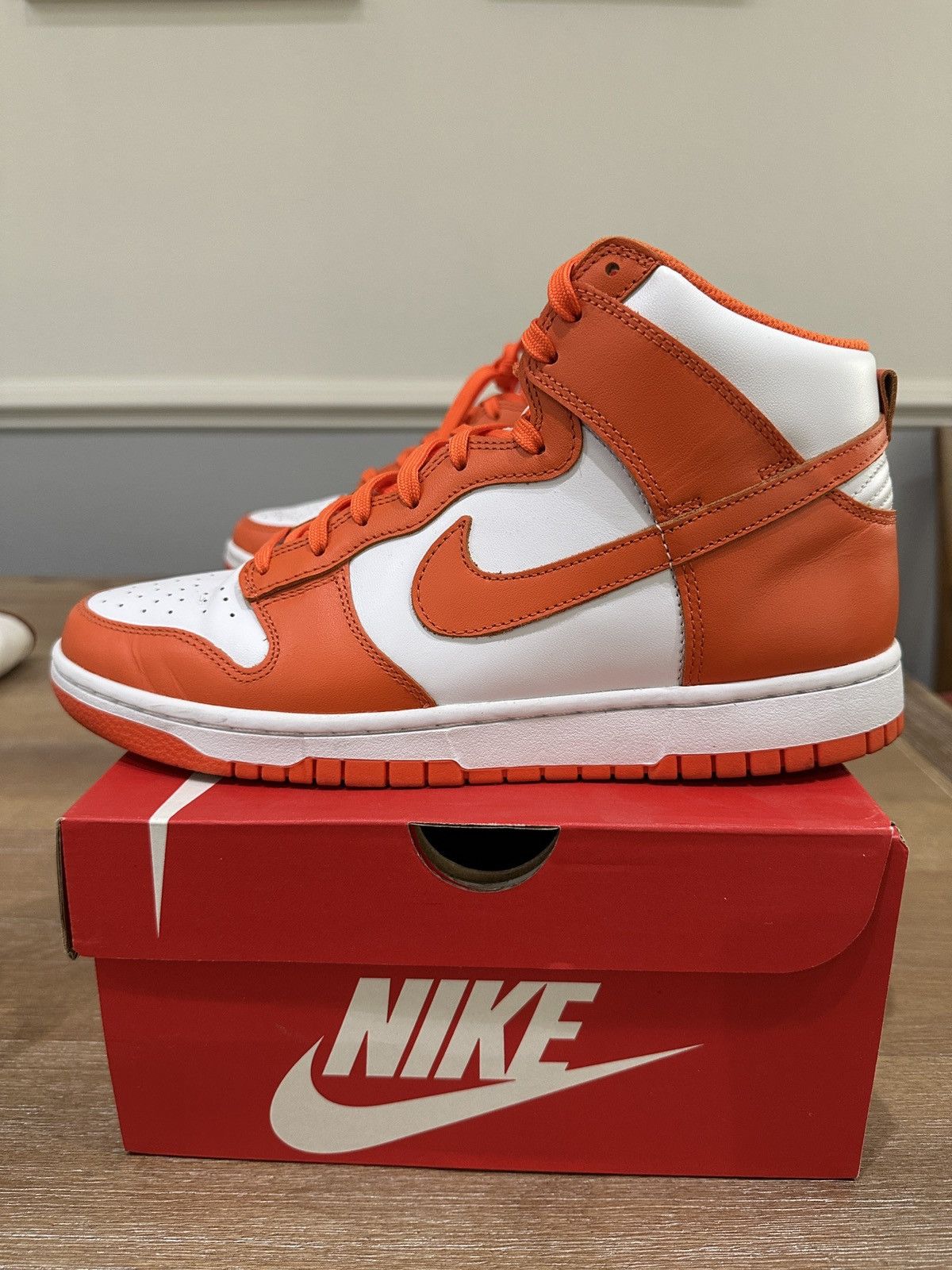 Nike Dunk Hi Retro Syracuse (2021) Size US 9 / EU 42 - 4 Thumbnail