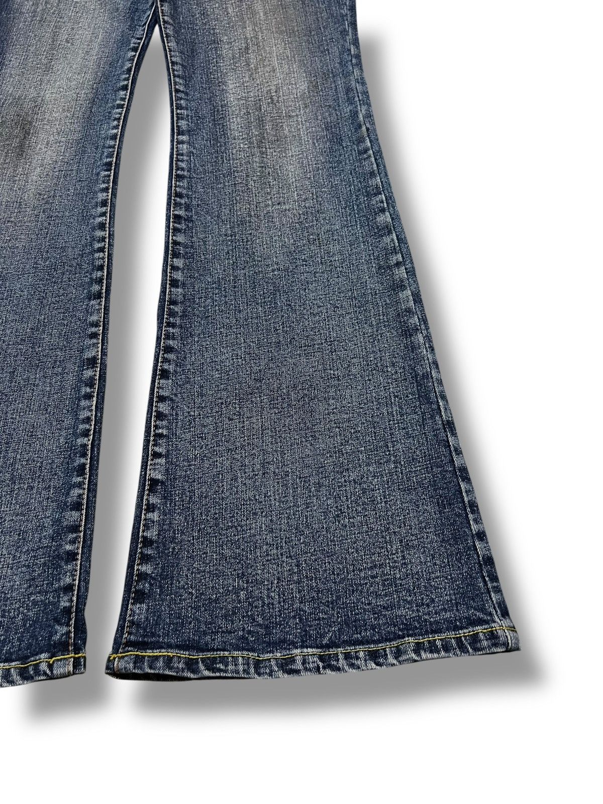 Japanese Brand Vintage Flared Original Jeans Japan - Faded Wash Style Jeans Size US 33 - 7 Thumbnail
