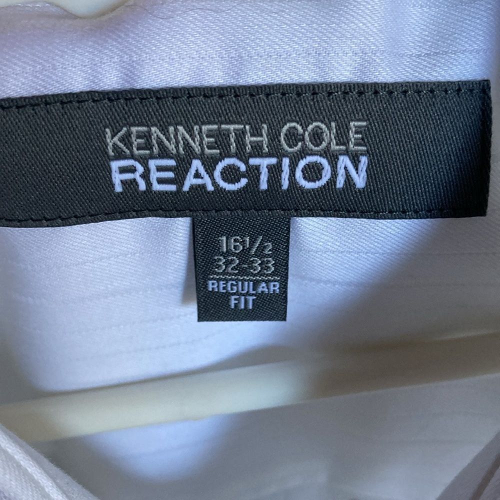 Kenneth Cole Kenneth Cole Reaction Size 16.5 32-33 Mens White Dress Shi Size US L / EU 52-54 / 3 - 4 Thumbnail