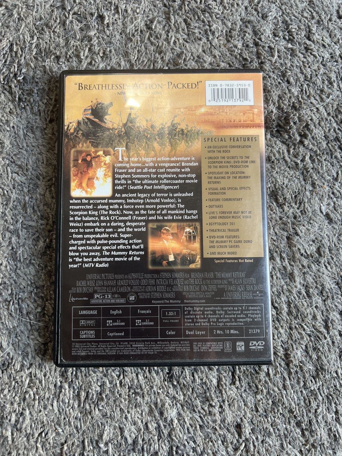 Universal Studios The Mummy Returns (DVD) Size ONE SIZE - 2 Thumbnail