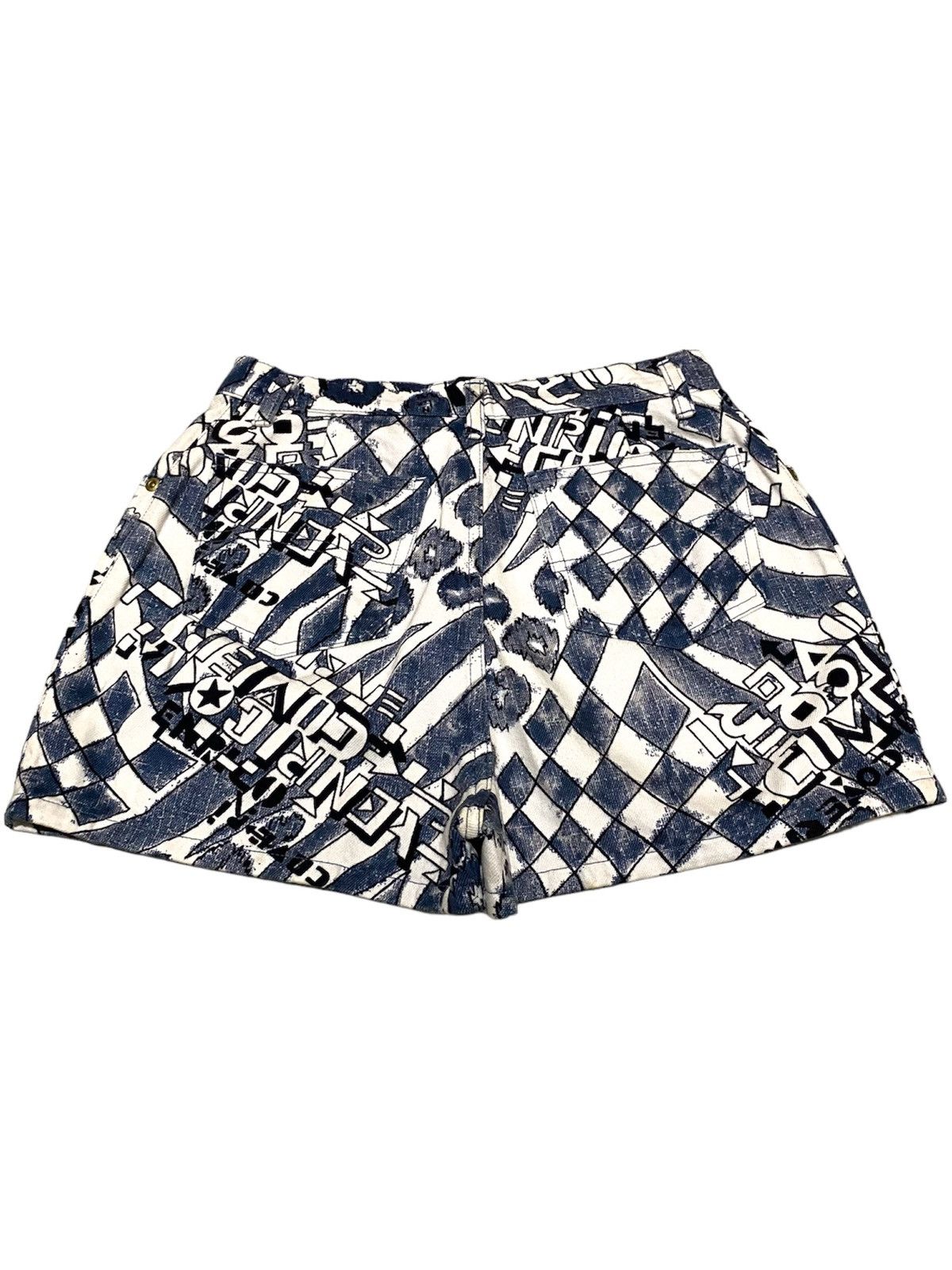 Designer × Enrico Coveri × Vintage Enrico Coveri “Printed” Hotpants Size 26" / US 2 / IT 38 - 2 Thumbnail