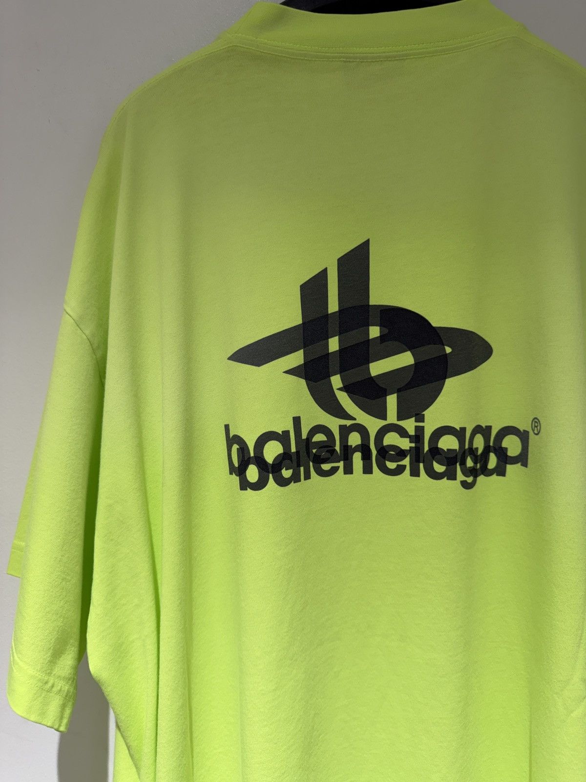 Balenciaga Balenciaga Yellow Layered Sports Oversized T-shirt Size US M / EU 48-50 / 2 - 3 Thumbnail