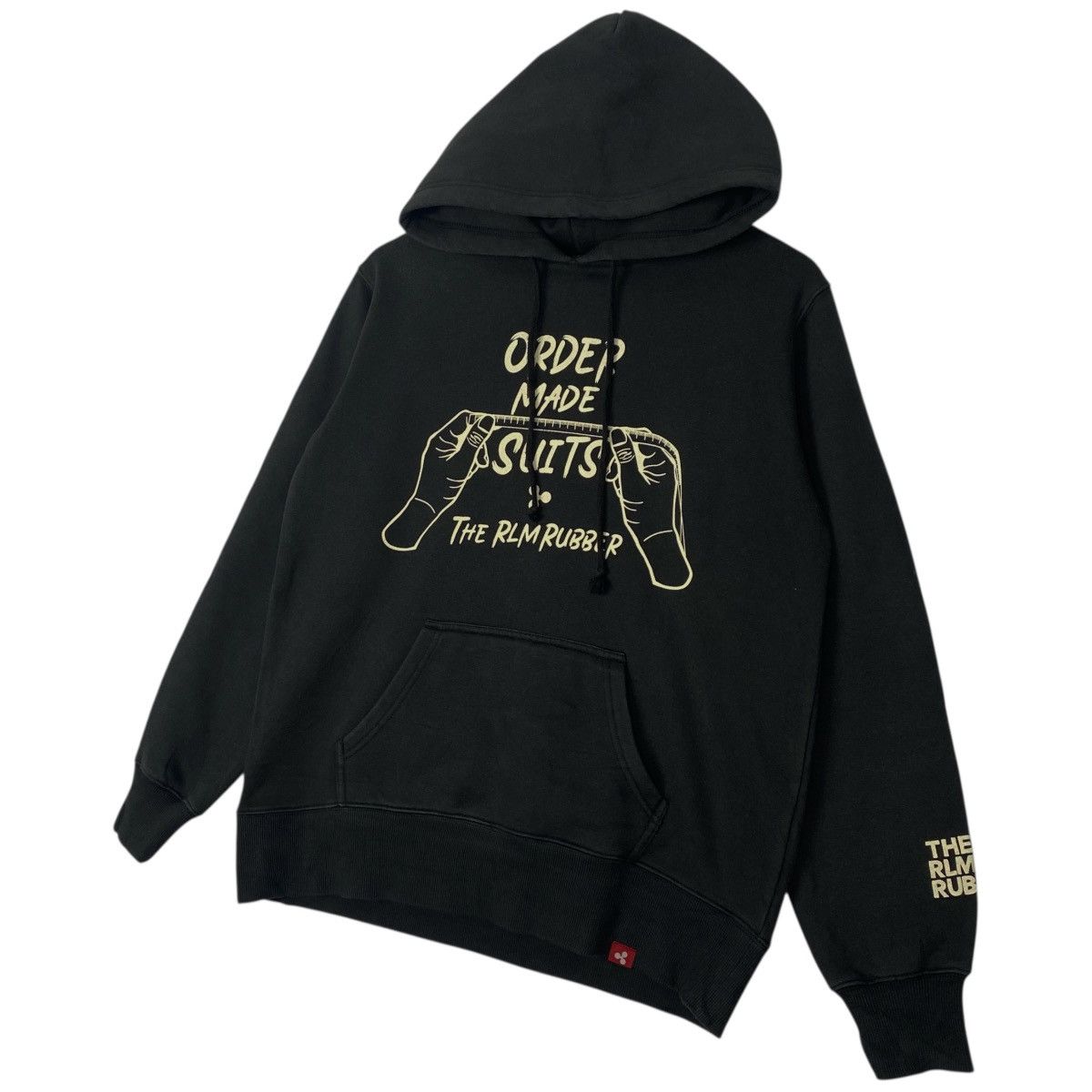 Vintage Vintage The Rlm Rubber Hoodie Sweater Black Size M Size US M / EU 48-50 / 2 - 2 Thumbnail