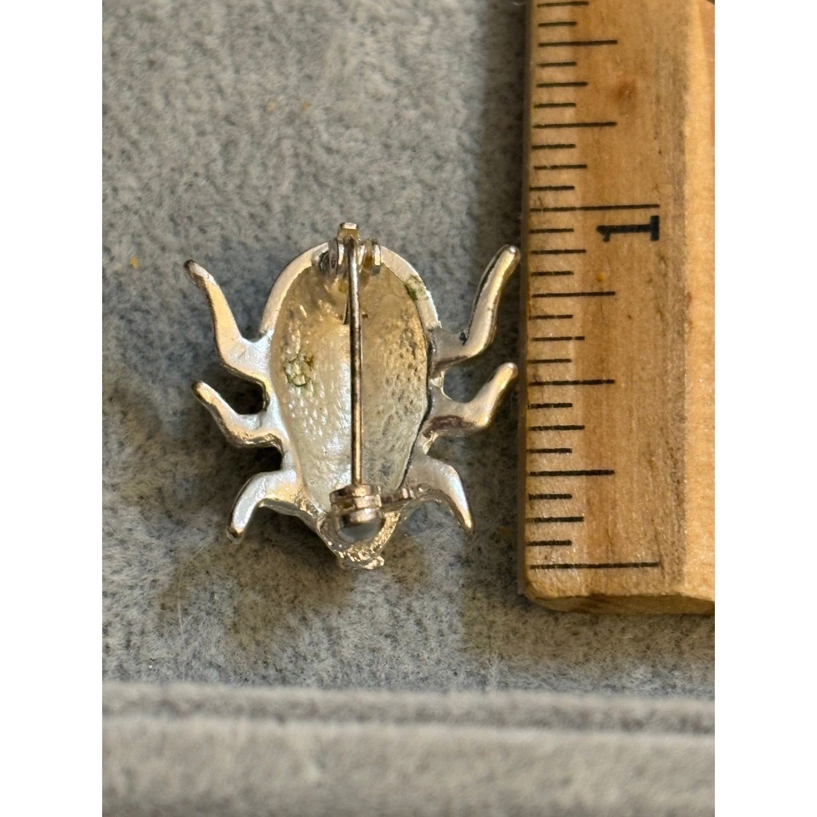 Other Vintage Beetle Bug Brooch Silver Tone Marcasite Style Size ONE SIZE - 3 Thumbnail