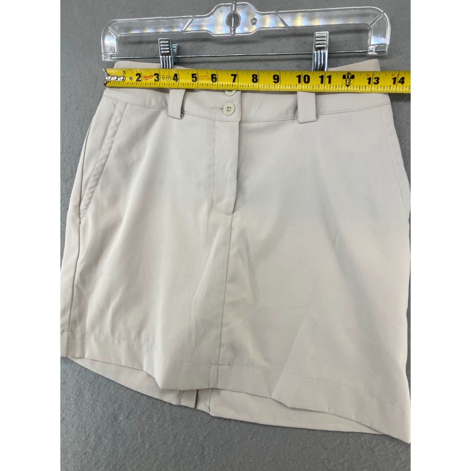 Nike Nike Tour Skirt Womens 26 Small Khaki Beige Golf Athletic Activewear 90s Logo Nike Womens Skirt Short Athletic Golf Size 26" / US 2 / IT 38 - 2 Thumbnail