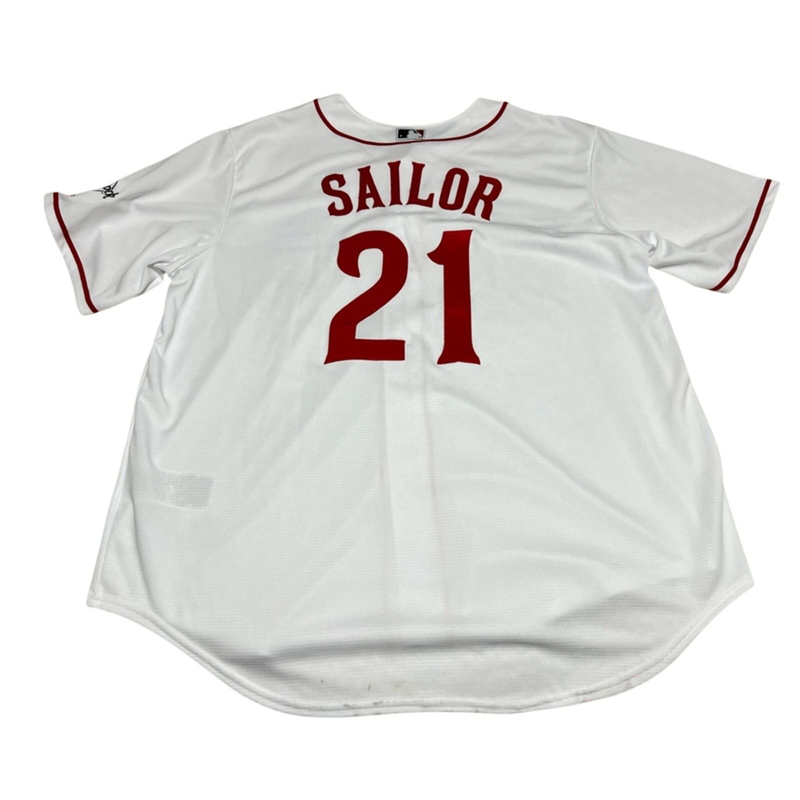 Nike Cincinnati Reds #21 Sailor Nike Sewn Numbers Home Jersey XL Size US XL / EU 56 / 4 - 2 Thumbnail