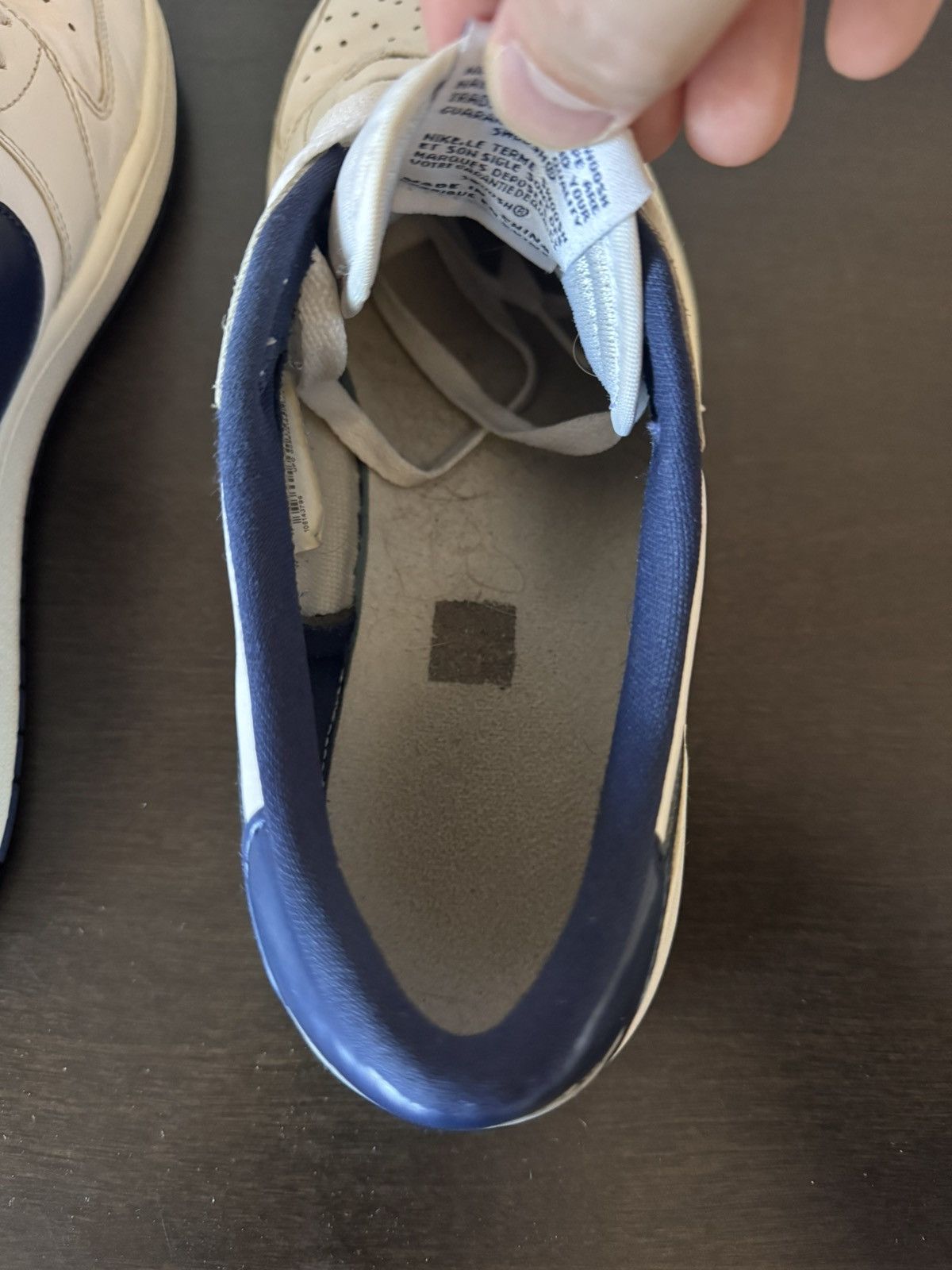 Nike Air Jordan 1 Low OG “Metallic Blue” Big Swoosh Size 11 Size US 11 / EU 44 - 5 Thumbnail