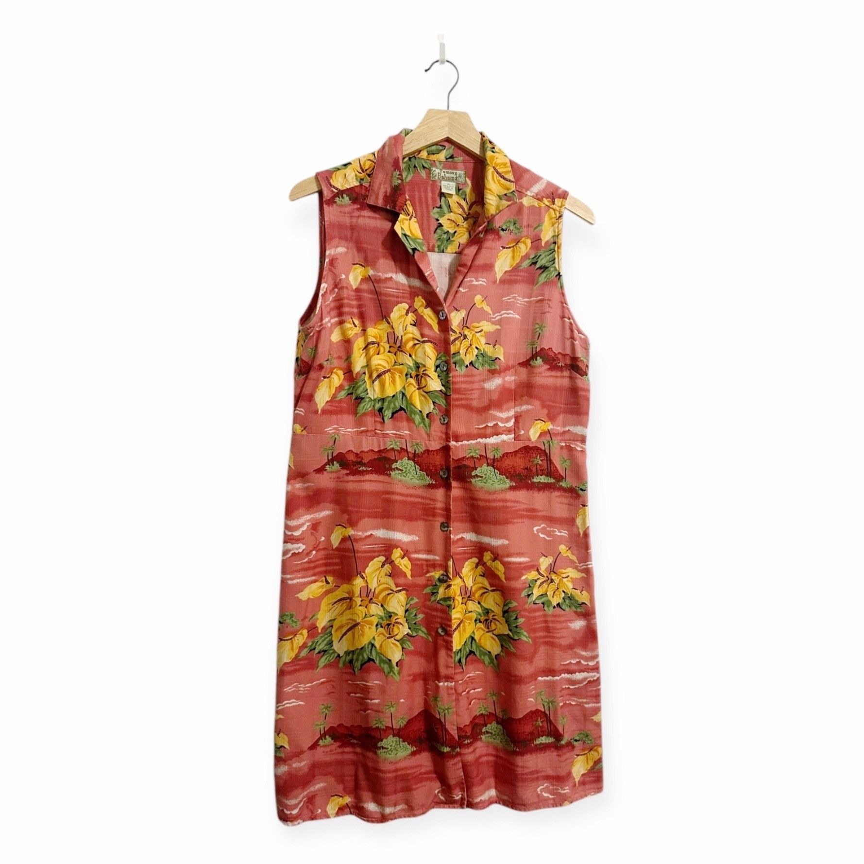 Tommy Bahama Tommy Bahama Silk Sleeveless Shirt Dress, Size 14, Hawaiian Size XL / US 12-14 / IT 48-50 - 1 Thumbnail