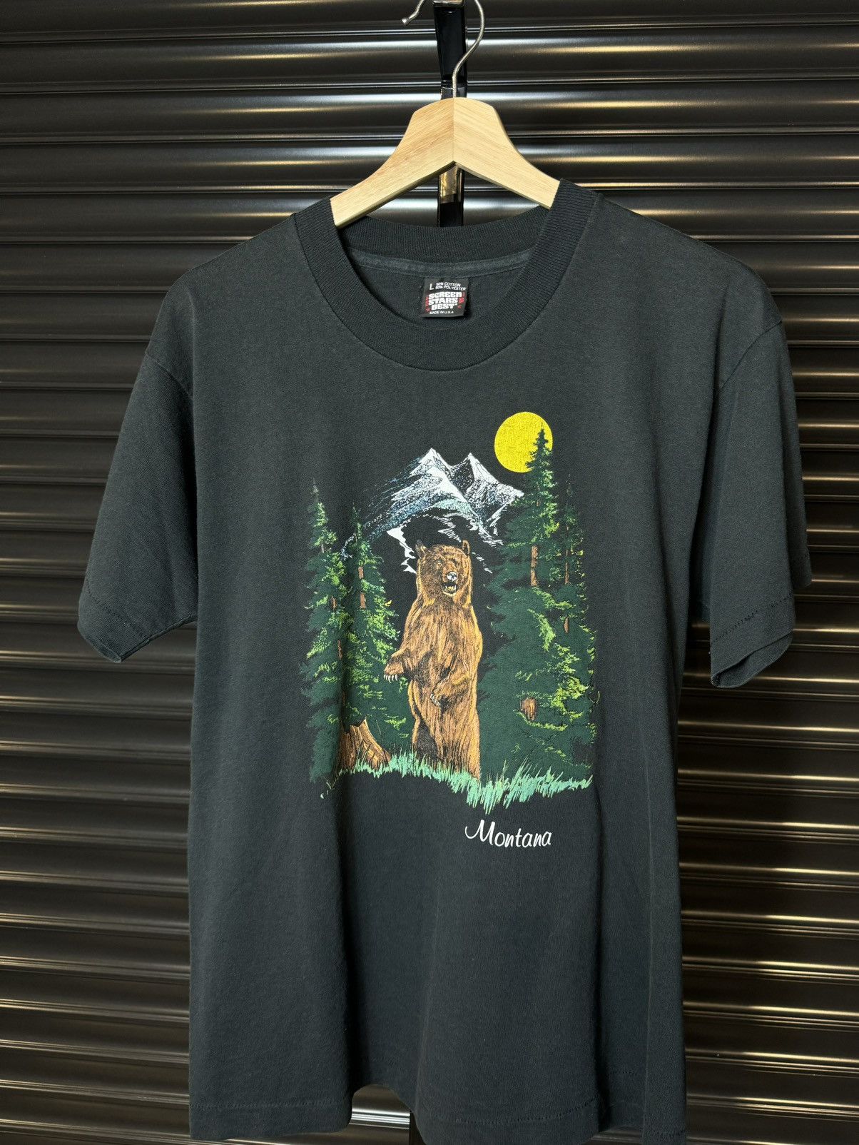 Vintage Vintage 90s Montana Bear Nature Wildlife Tee - Large Size US L / EU 52-54 / 3 - 2 Thumbnail