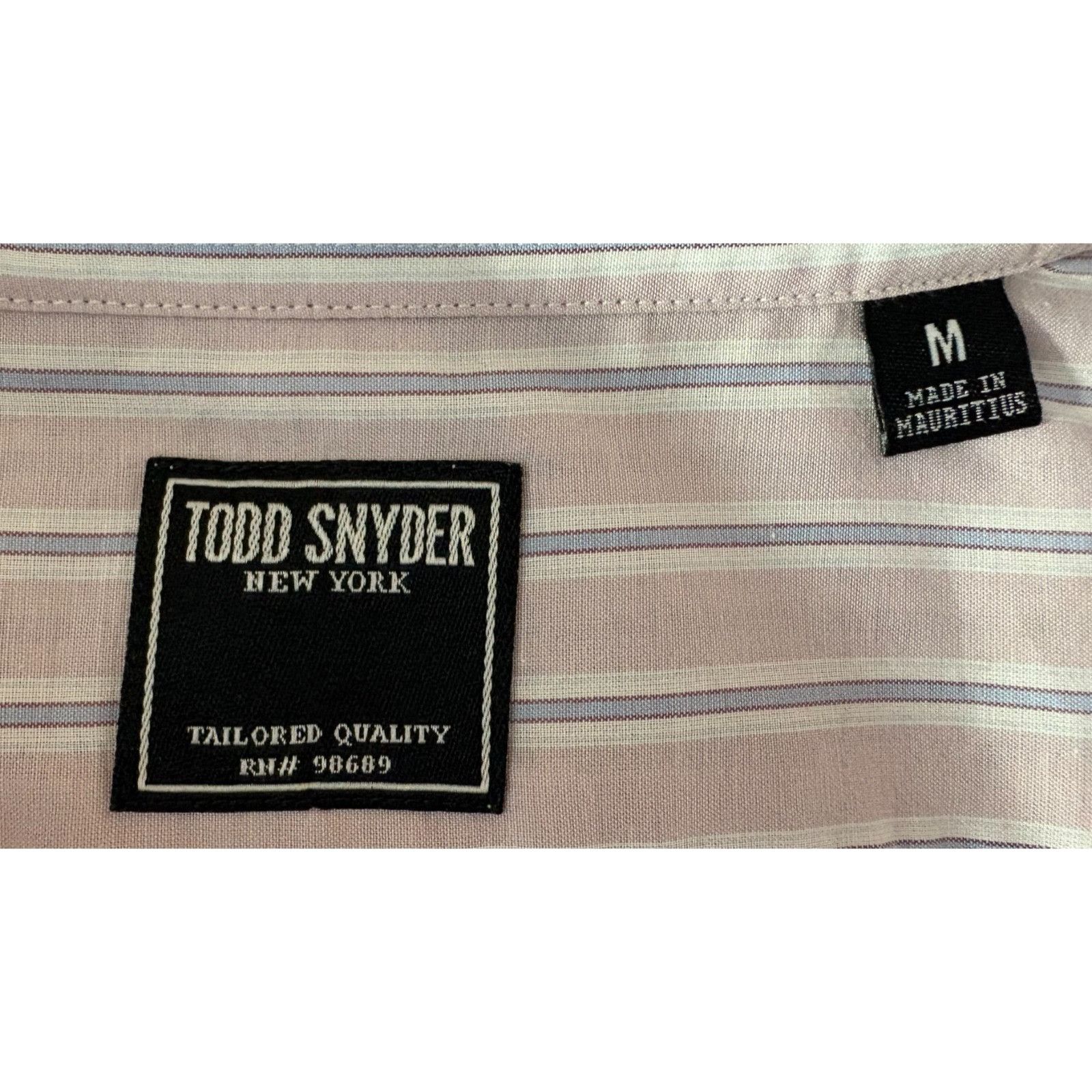 Todd Snyder Todd Snyder cotton Striped Collared Dress Shirt sz M color P Size US M / EU 48-50 / 2 - 2 Thumbnail