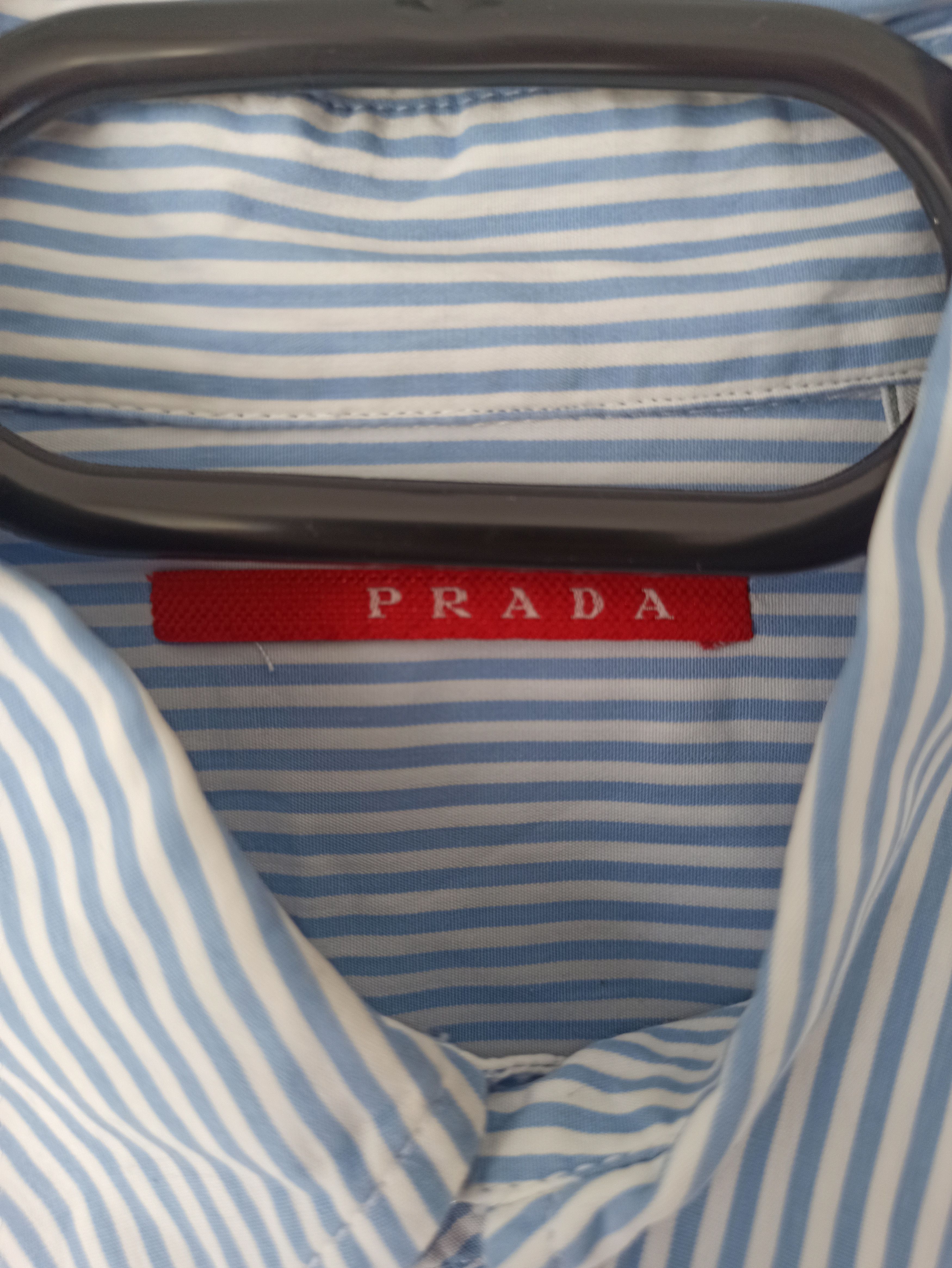 Prada Vintage Prada striped shirt Size US L / EU 52-54 / 3 - 4 Thumbnail