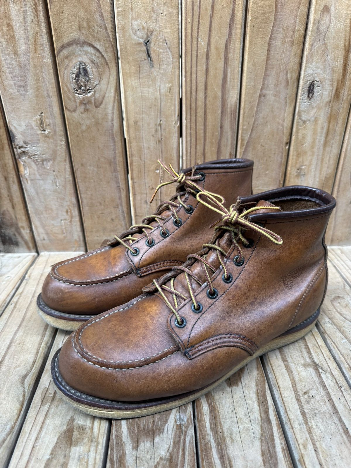 REDWING9070 6インチラウンドトゥ US8D Red Wing RED WING 9070 Black Round Toe Leather Boots (US 8D) | Grailed