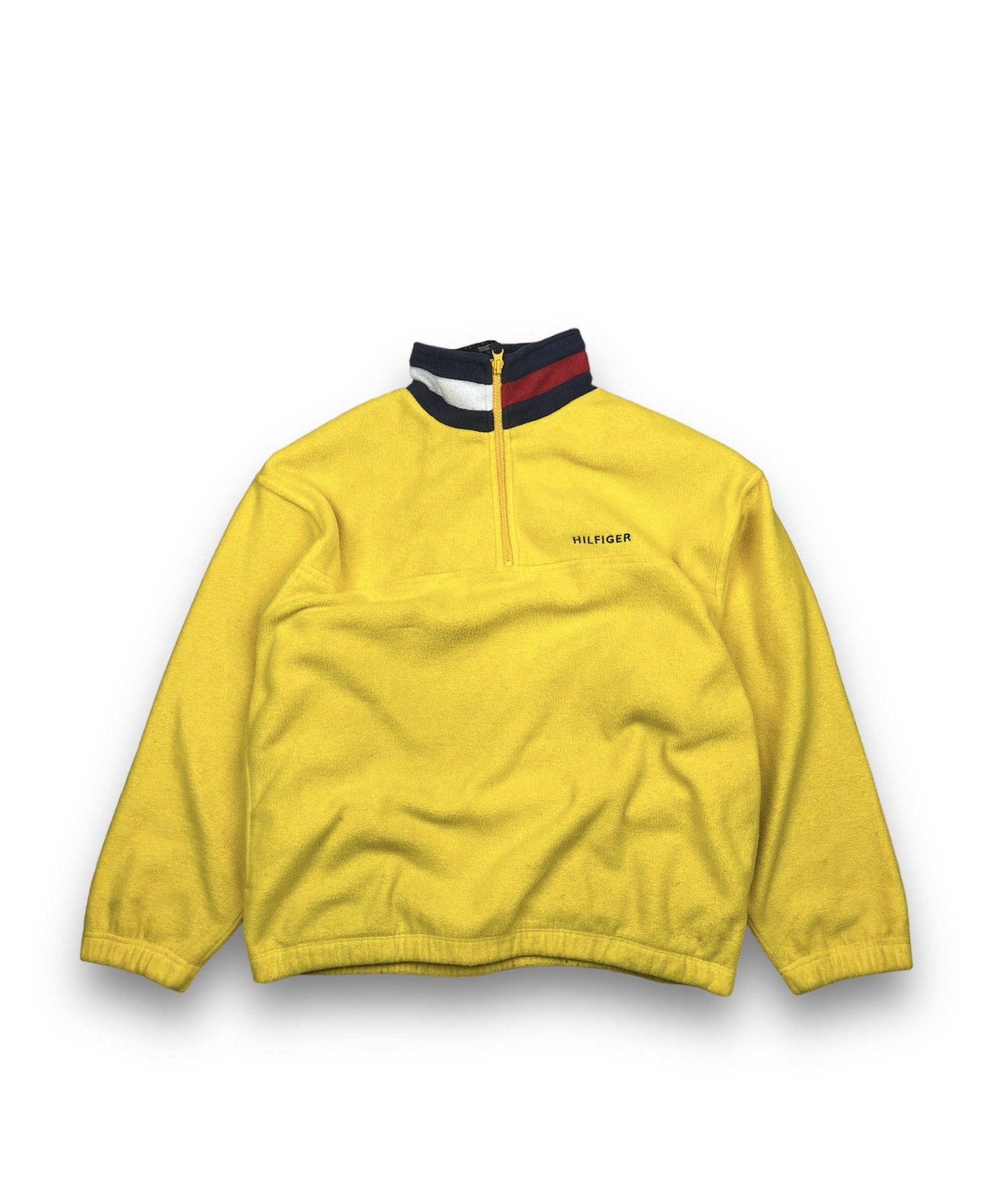 Tommy Hilfiger Tommy Hilfiger Vintage 1/4Zip Fleece Sweater Size Medium Size US M / EU 48-50 / 2 - 1 Thumbnail