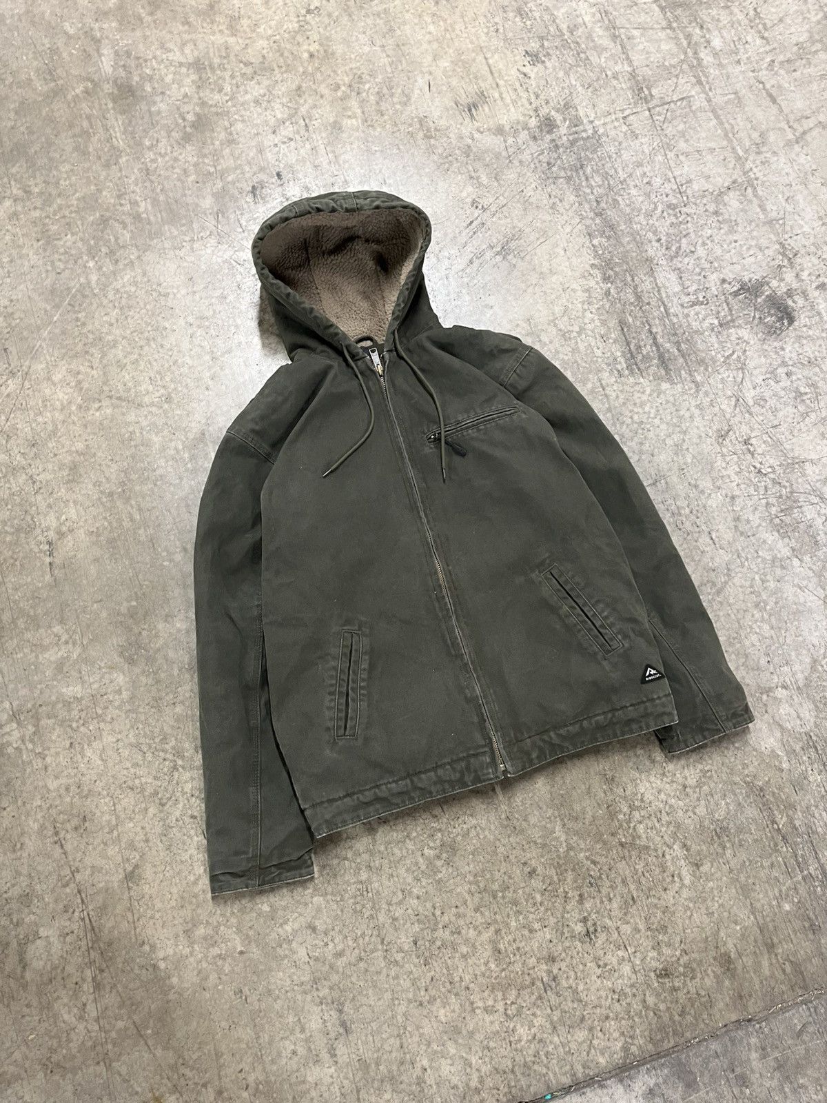 Carhartt × Vintage Carhartt style forest green canvas Sherpa lined workwear Size US L / EU 52-54 / 3 - 2 Thumbnail