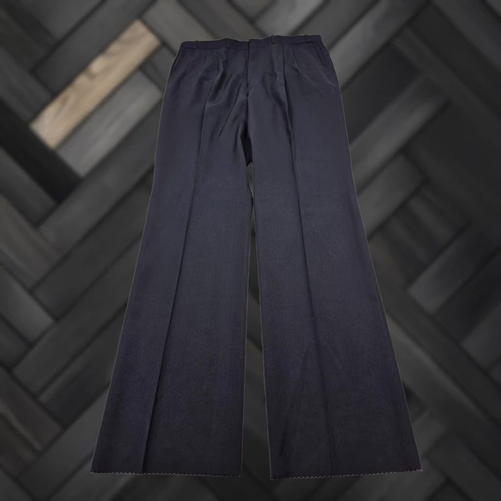 Vintage VTG Jaymar Dress Pants Mens 38x36 Blue Wool Pleated Straight Unhemmed NWT USA Size US 38 / EU 54 - 1 Thumbnail
