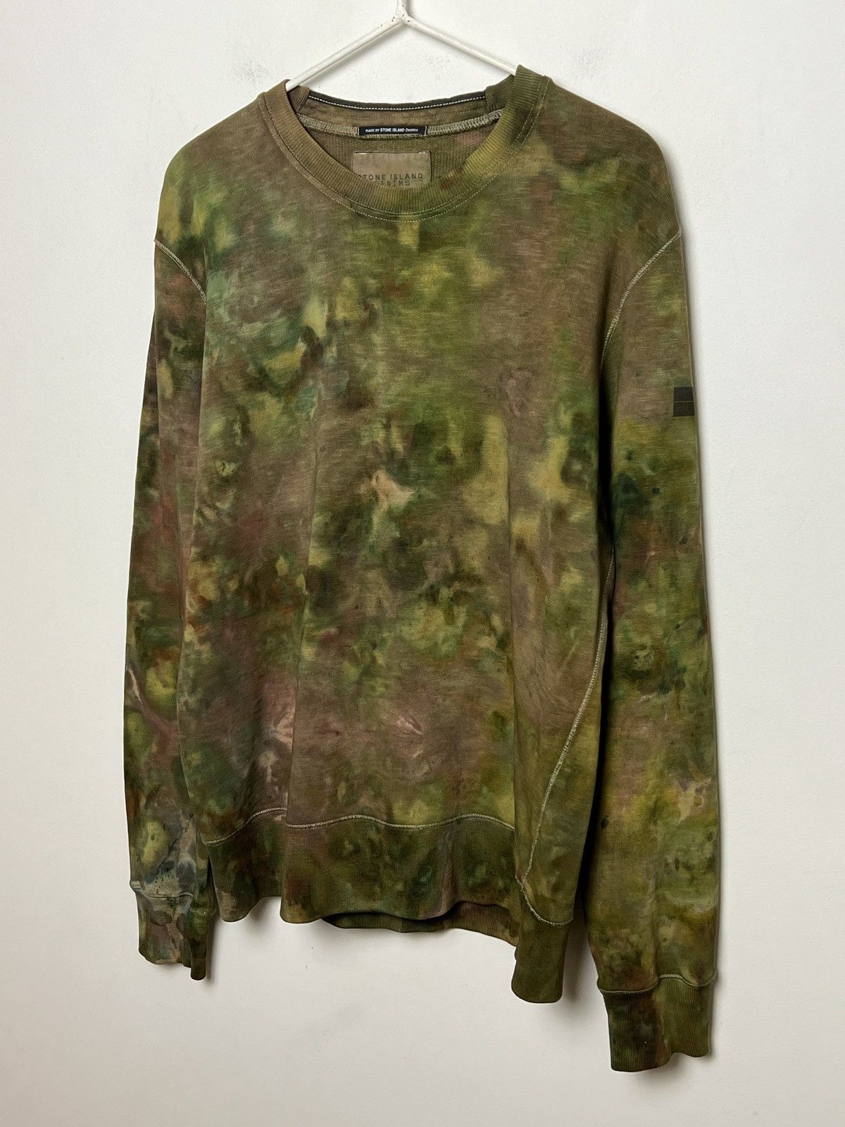 Stone Island stone island camo tie dye crewneck sweatshirt Size US L / EU 52-54 / 3 - 4 Thumbnail