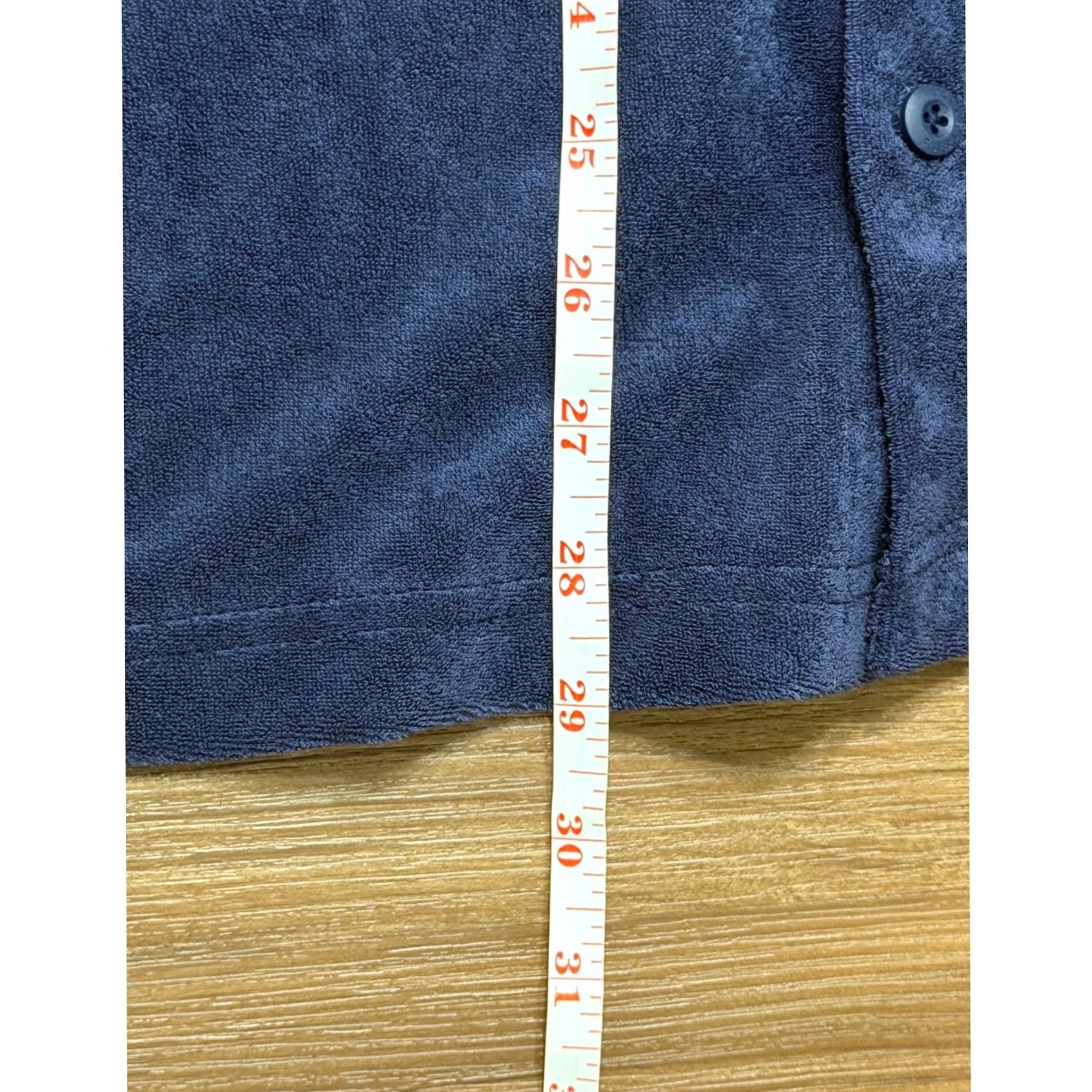 Fabletics Fabletics The Island Terry Button Up Shirt Mens Sz L Navy Blue Short Sleeve NEW Size US L / EU 52-54 / 3 - 6 Thumbnail