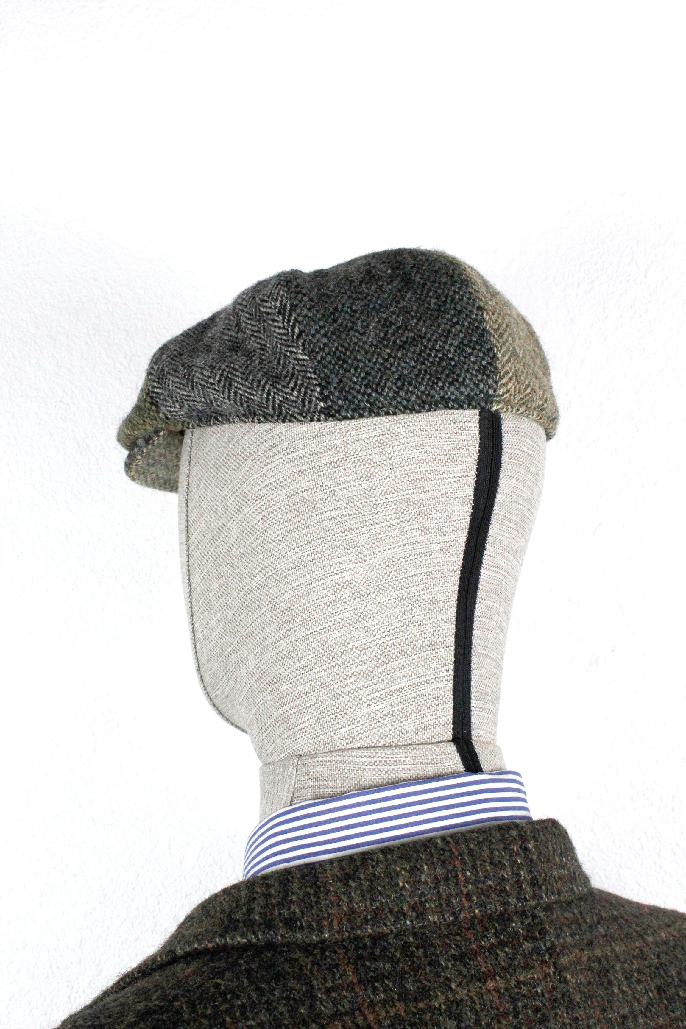 Harris Tweed Harris Tweed Patchwork Baker Boy Flat Cap Hat Peaky Blinders Size ONE SIZE - 4 Thumbnail