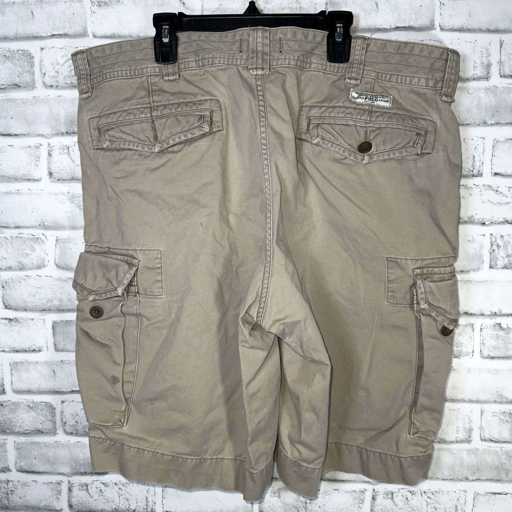 Polo Ralph Lauren Polo Ralph Lauren Cargo Shorts Beige 100% Cotton Mens Size 40 Size US L / EU 52-54 / 3 - 5 Thumbnail