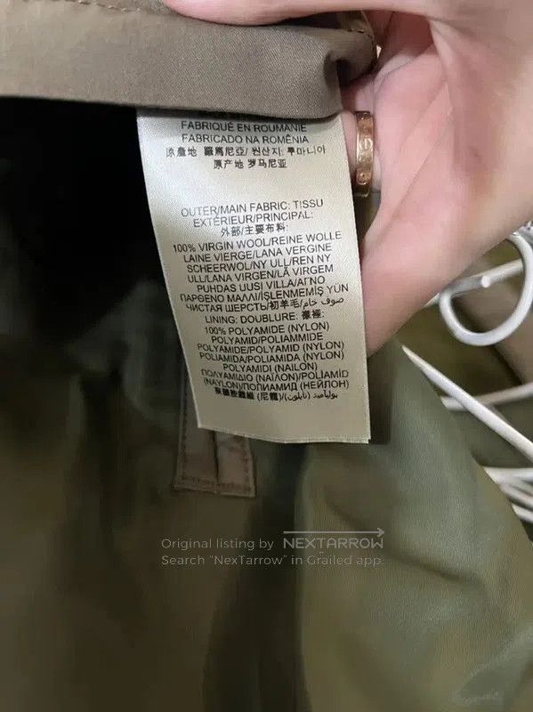 Burberry Burberry Men's Winter Green Collared Jacket. Size US M / EU 48-50 / 2 - 6 Thumbnail