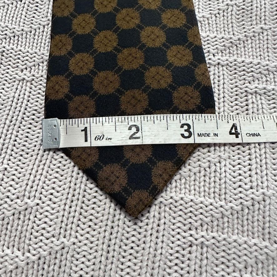Barneys New York Barney's New York gold abstract polka dot silk tie Size ONE SIZE - 6 Thumbnail