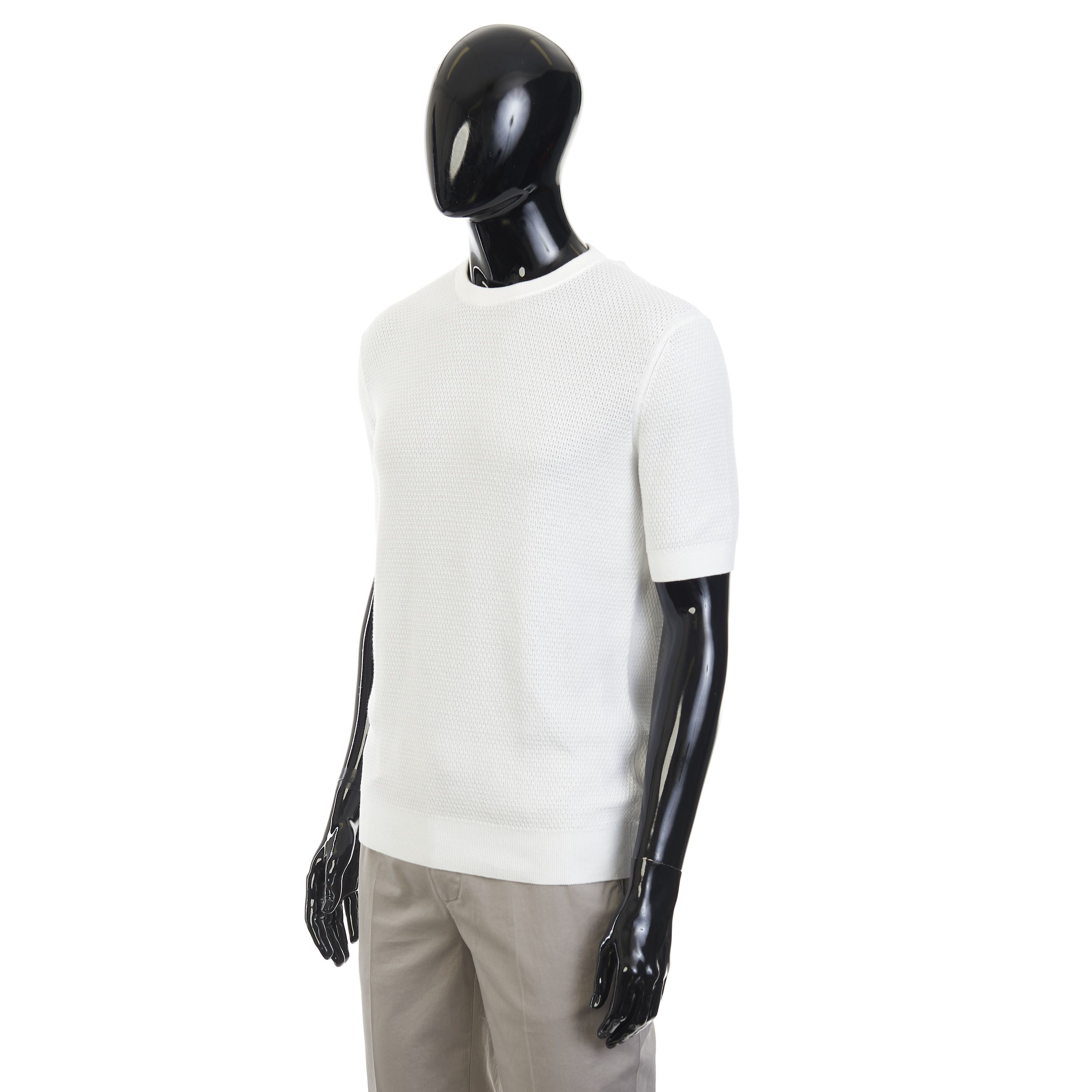 Ermenegildo Zegna White Premium Cotton Crewneck Tshirt Size 60 Size US XXL / EU 58 / 5 - 2 Thumbnail