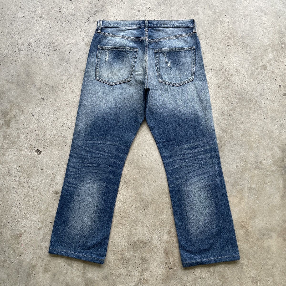 Japanese Brand Vintage Japanese Jeans Distressed Stonewashed Faded Pants Size US 33 - 9 Thumbnail