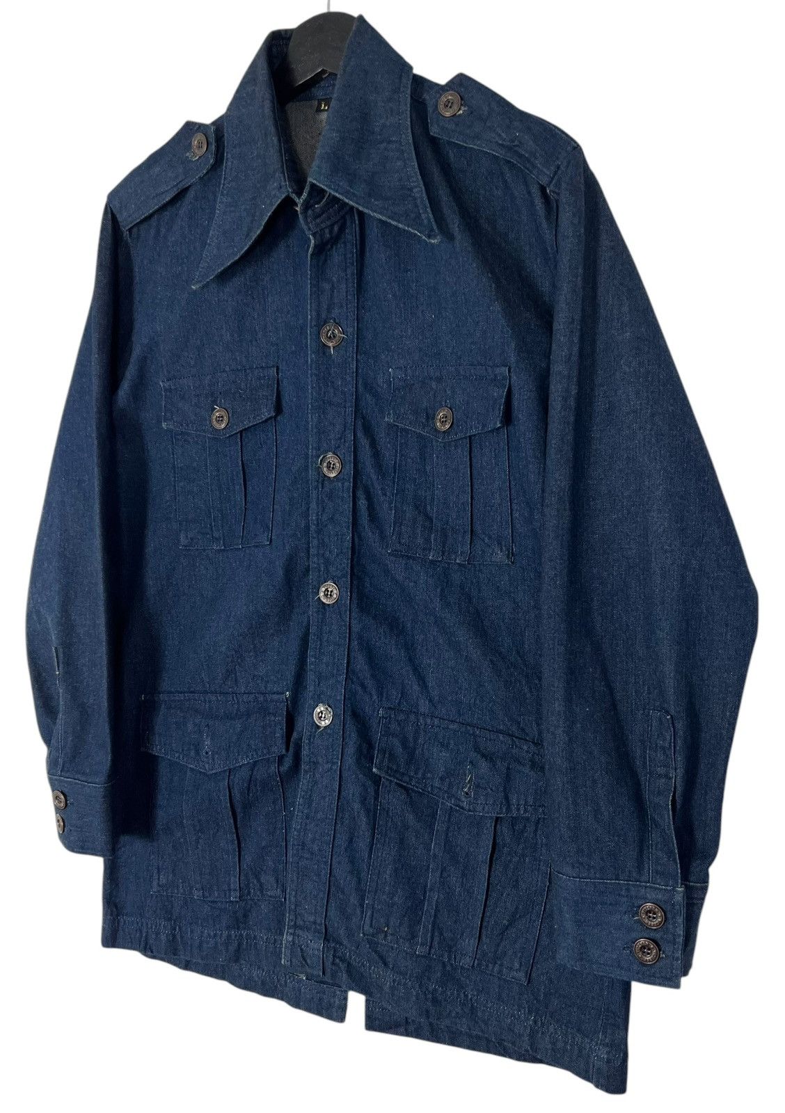 Japanese Brand 80s VICERER SELVEDGE DENIM JACKET Size US L / EU 52-54 / 3 - 7 Thumbnail