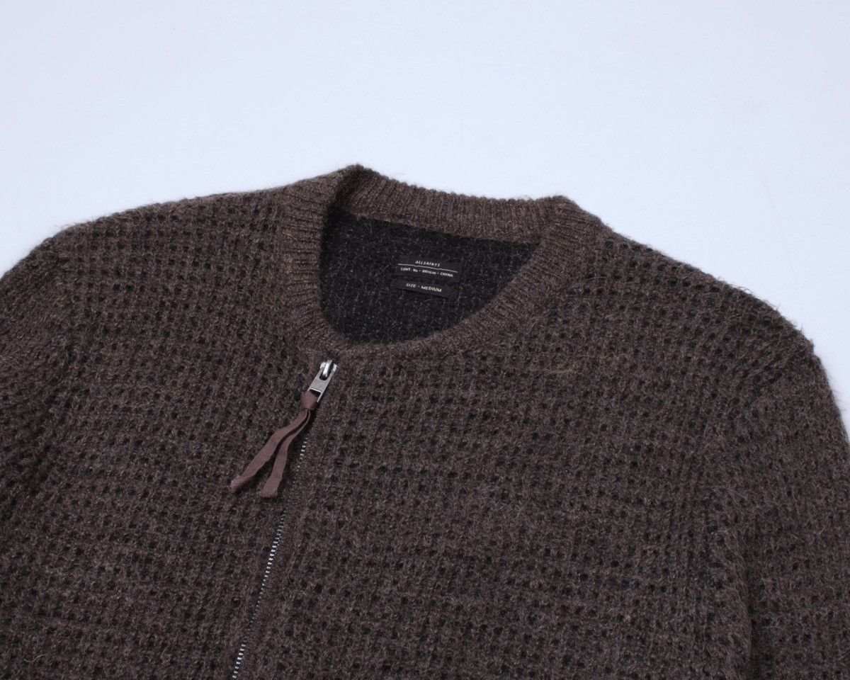 Allsaints × Designer ALLSAINTS Milton Bomber Mohair Sweater Cardigan Zip Talon Size US M / EU 48-50 / 2 - 6 Thumbnail