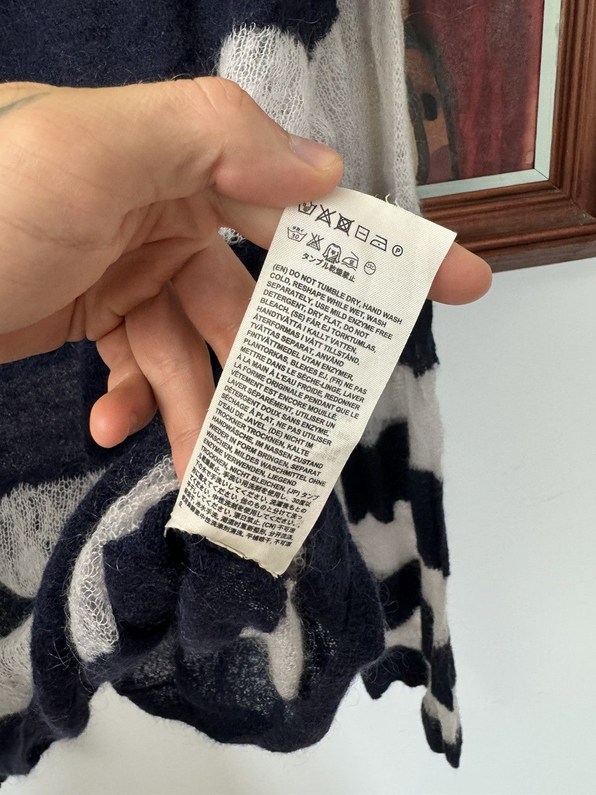 Acne Studios Acne Studios Mohair Sweater Knit Stripes Oversize Designer Size M / US 6-8 / IT 42-44 - 5 Thumbnail