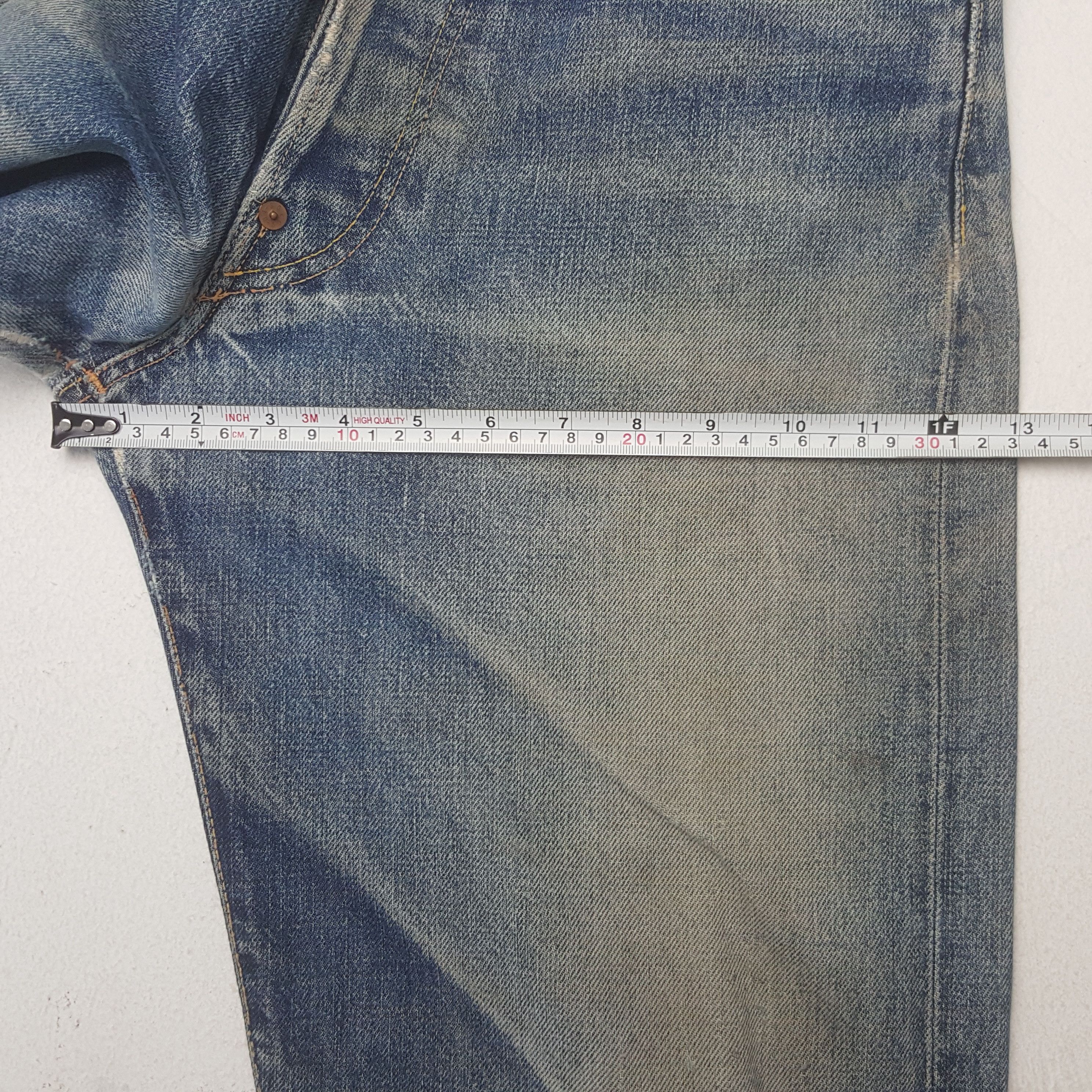 If Six Was Nine × Japanese Brand × Vintage Vintage Evis Japanese Brand Daicock Custom Art Denim Jeans Size US 29 - 11 Thumbnail