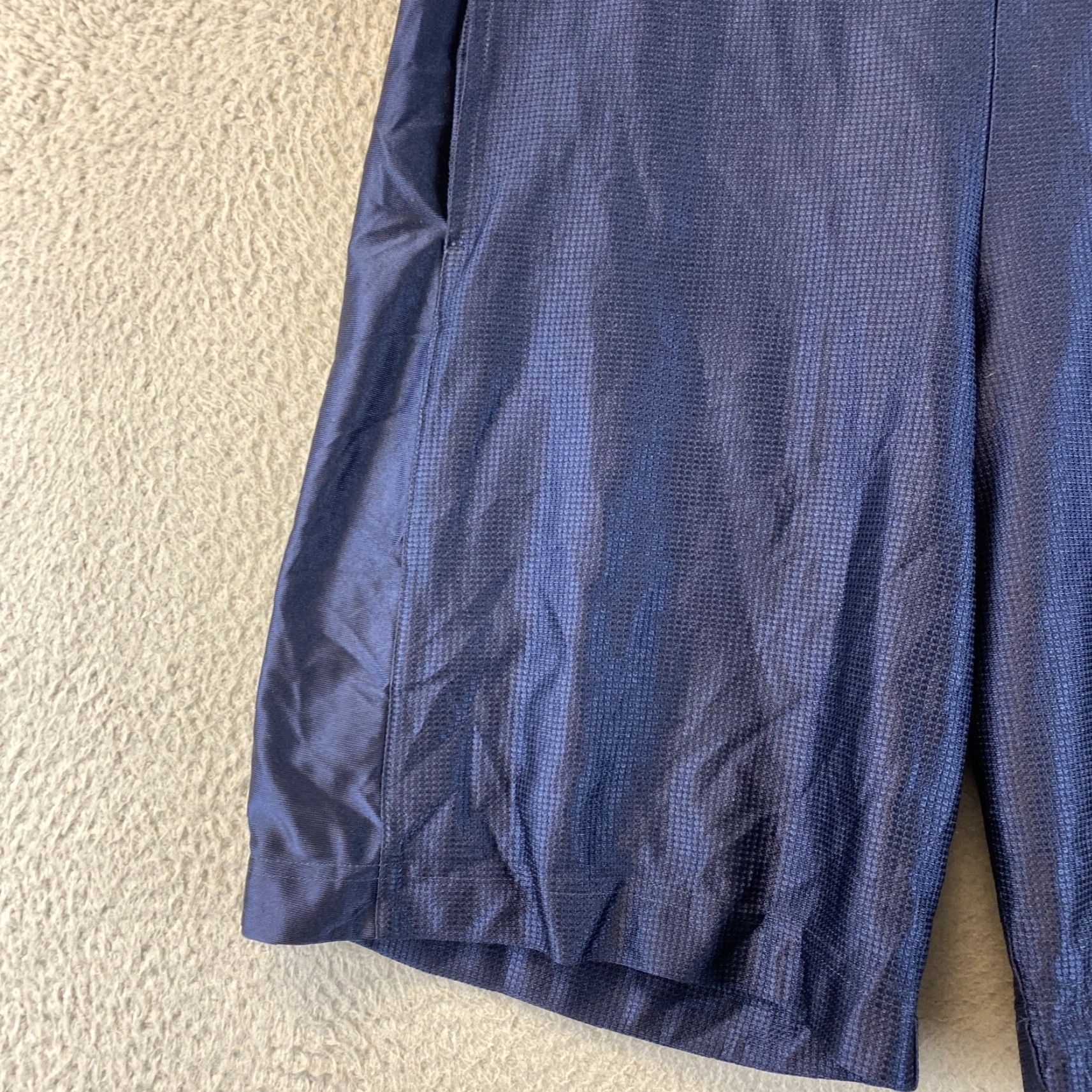 Nike VINTAGE Nike Mens Navy Blue Basketball Shorts S 84-70 Regular Athletic Basketball Mens Men Blue Cotton Pull On Solid 84-70 Nike 84-70 Shorts Size US 29 - 3 Thumbnail