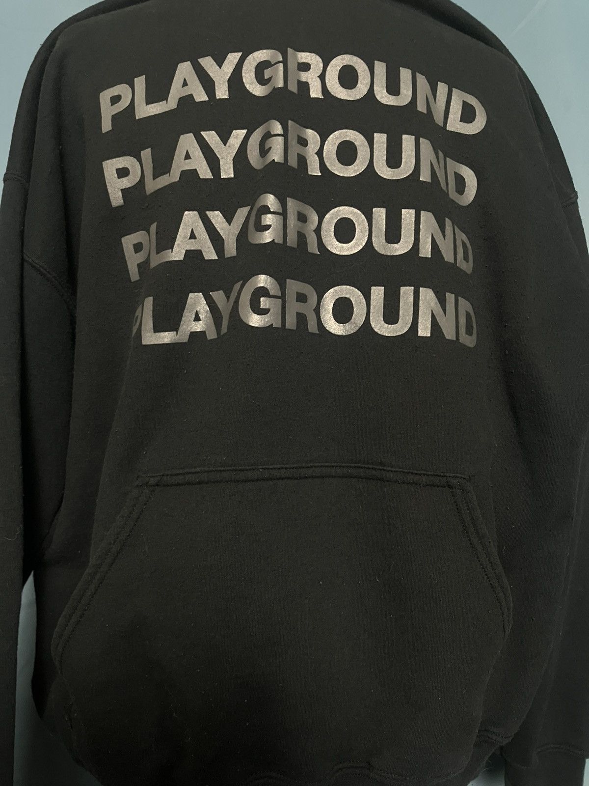 Gildan “PLAYGROUND LA” Black/Black Hoodie Size US XL / EU 56 / 4 - 2 Thumbnail