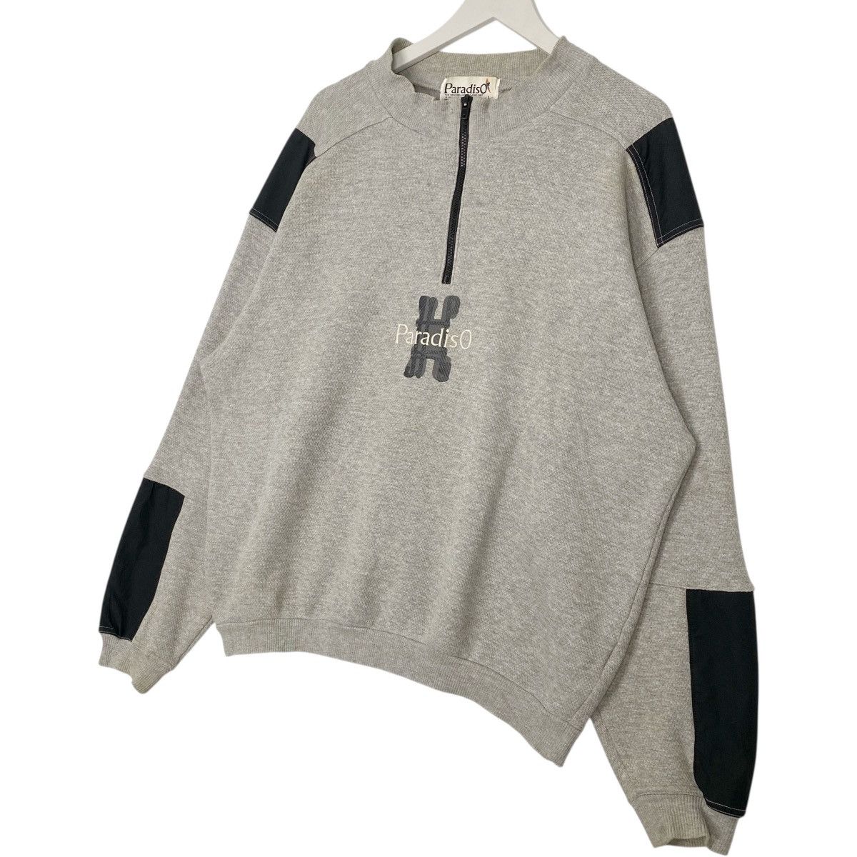 Vintage Vintage Paradiso Half Zip Sweatshirt Crewneck Grey Size L Size US L / EU 52-54 / 3 - 2 Thumbnail
